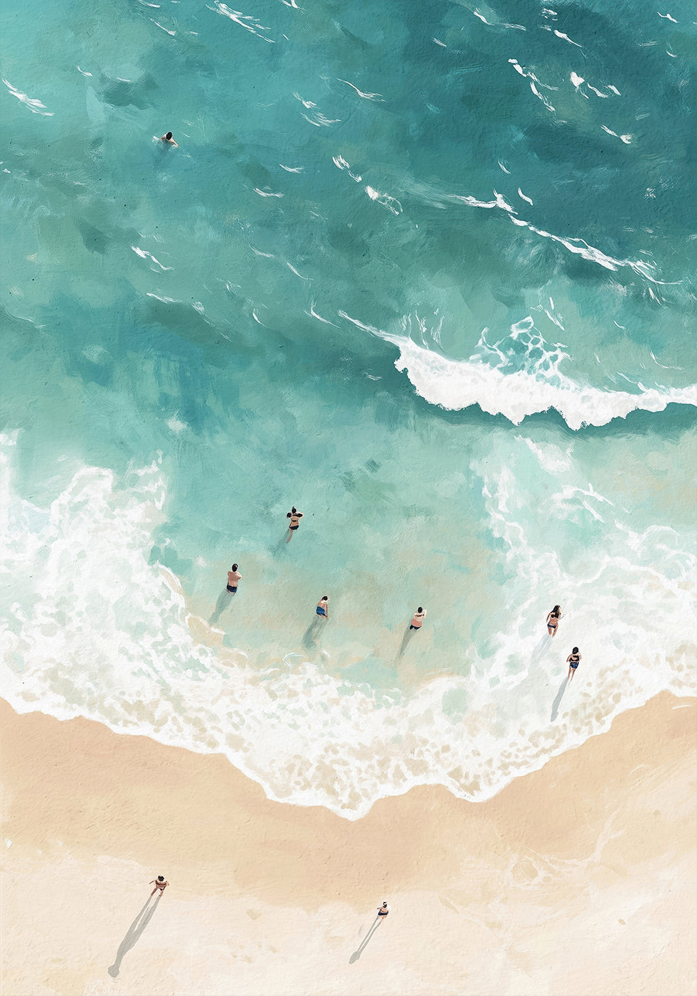 Ocean Bathers Plakat - Posterbox.dk