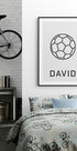 Personalized Football Plakat - Posterbox.dk