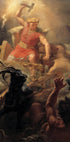 Thor's Fight with the Giants by Mårten Eskil Winge Plakat - Posterbox.dk