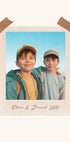 Vintage Childhood, Personalized Sibling Memory Print Plakat - Posterbox.dk