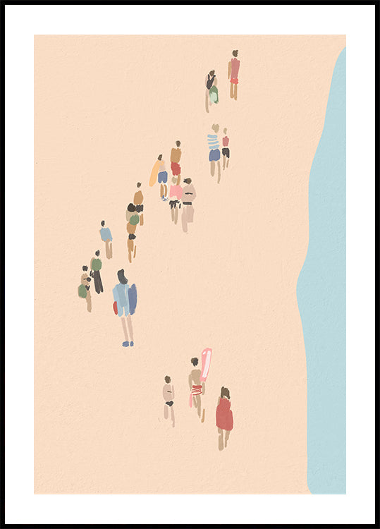 Walking to the Water Plakat - Posterbox.dk