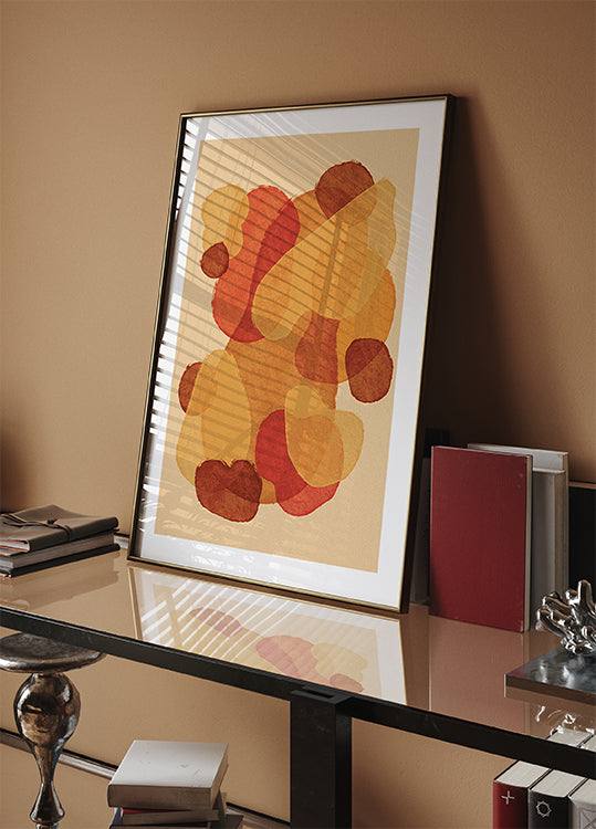 Warm Abstract Shapes Plakat - Posterbox.dk