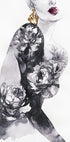Watercolor Woman with Flowers Plakat - Posterbox.dk