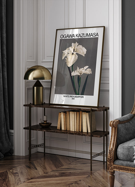 White Iris print, Ogawa Kazumasa Plakat - Posterbox.dk