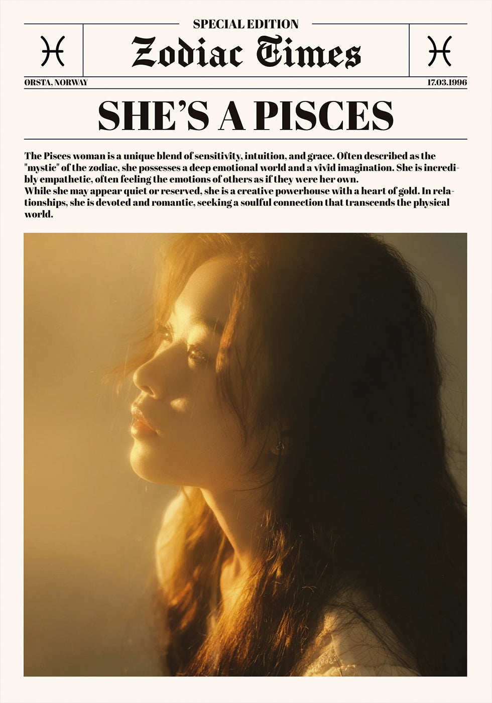 Zodiac Newspaper Personal - Posterbox