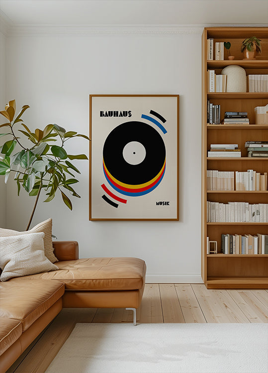 Bauhaus Musik Retro Illustration Plakat - Posterbox