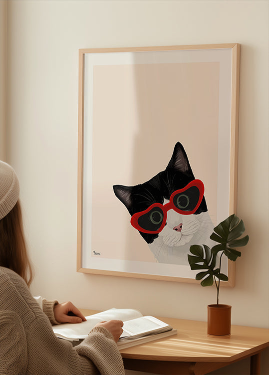 Vintage Cheeky Cat (NEW) - Posterbox