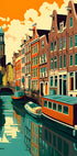Amsterdam Canal Houses Plakat - Posterbox