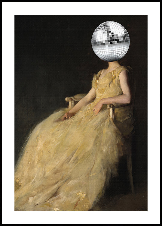 Disco Head Vintage Collage - Posterbox