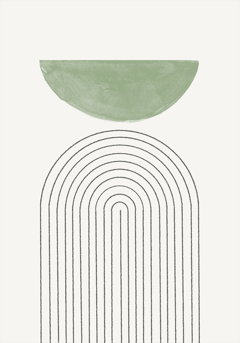 Curved Harmony Plakat - Posterbox