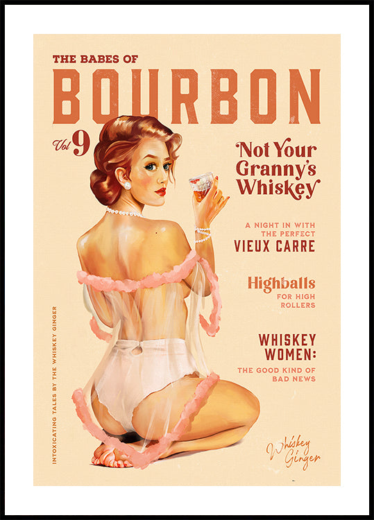 Babes of Bourbon Vol 9 Vintage Whiskey Pinup (NEW) - Posterbox