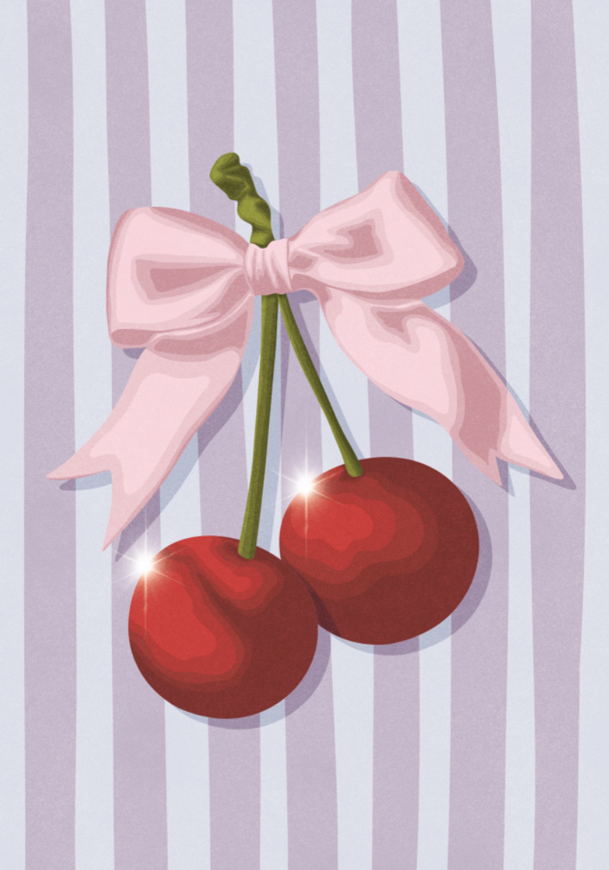 Süße rosa Bogenkirschen