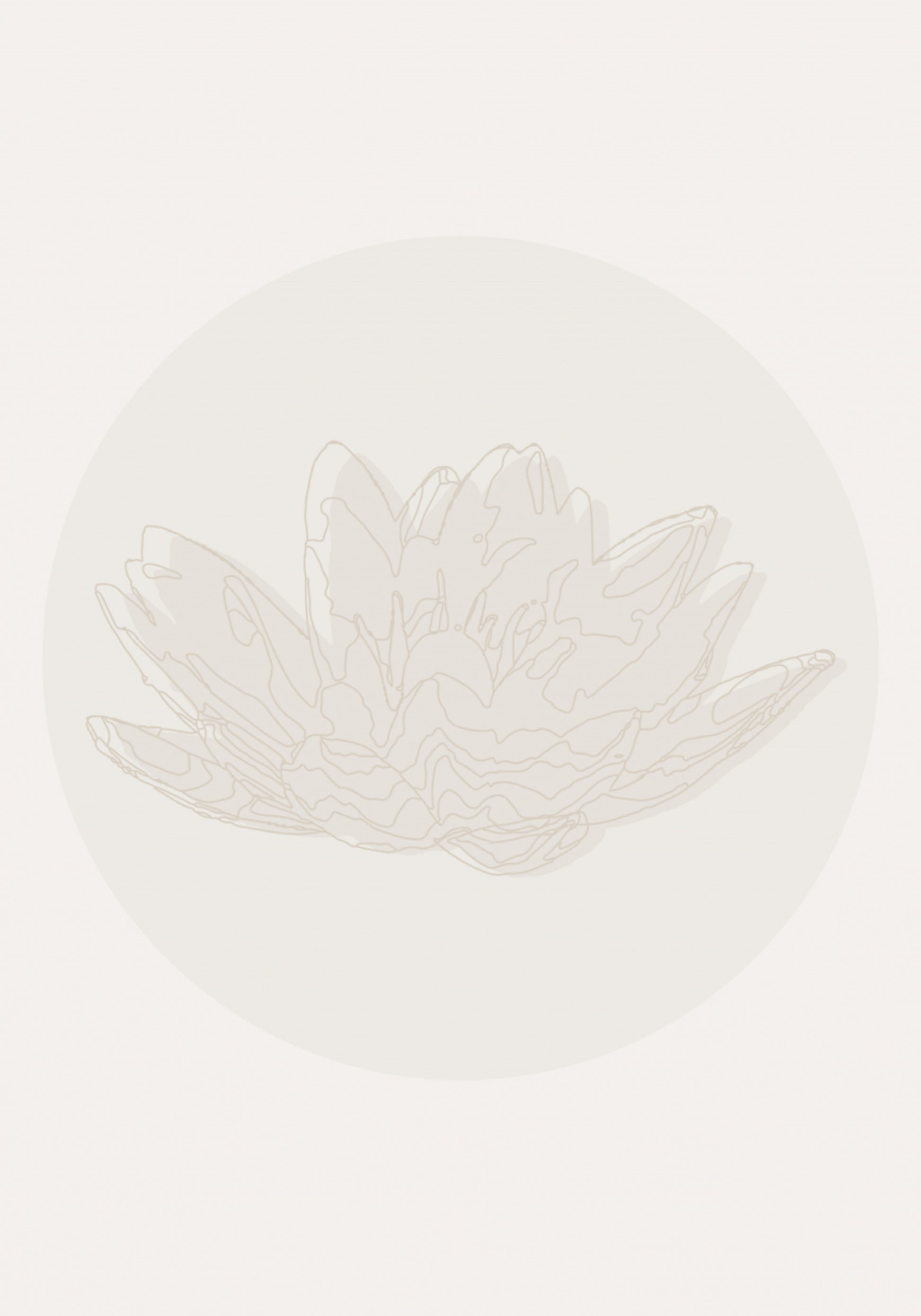 Ruhige Lotusblume