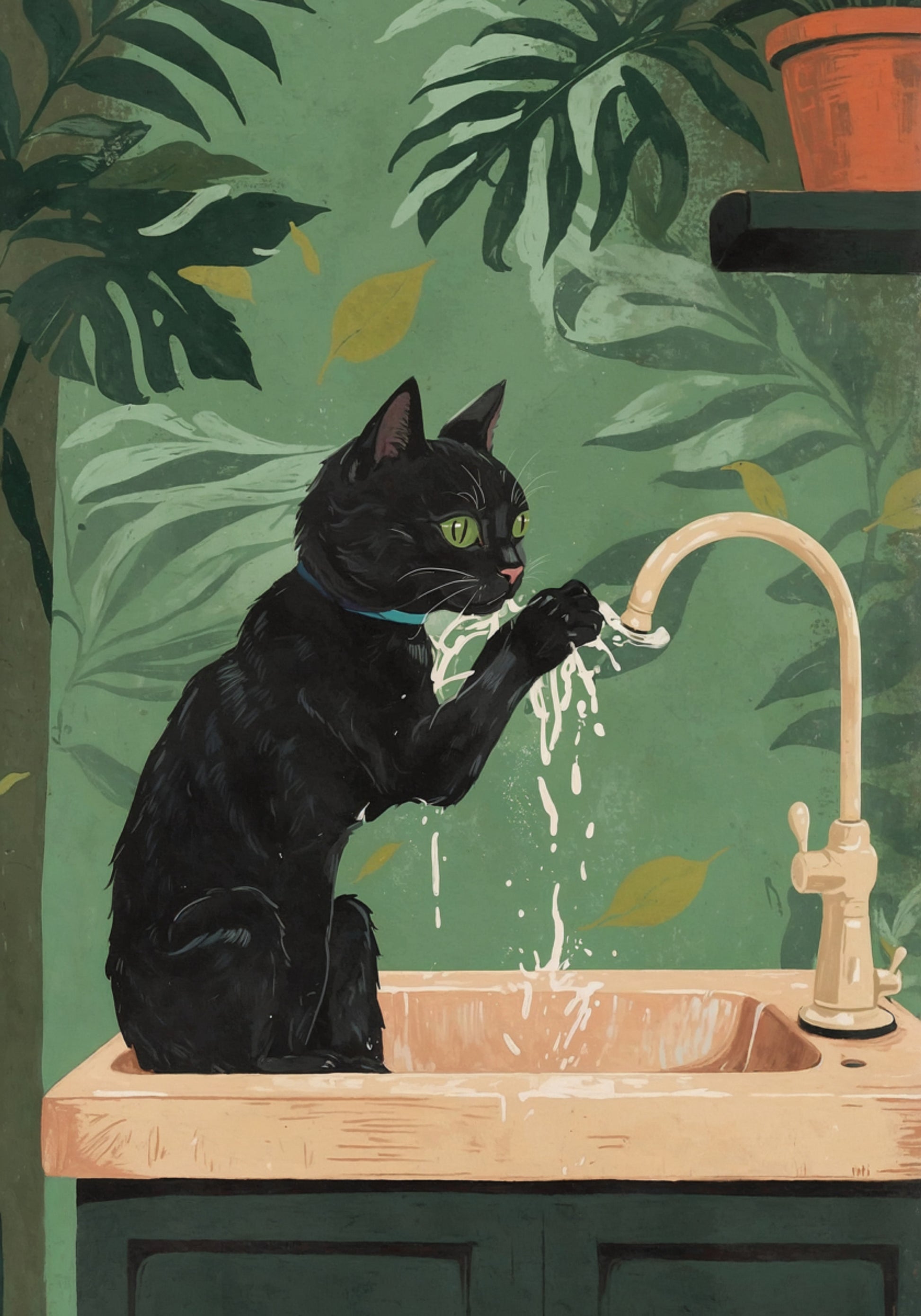 Black Cat Wasserspiel