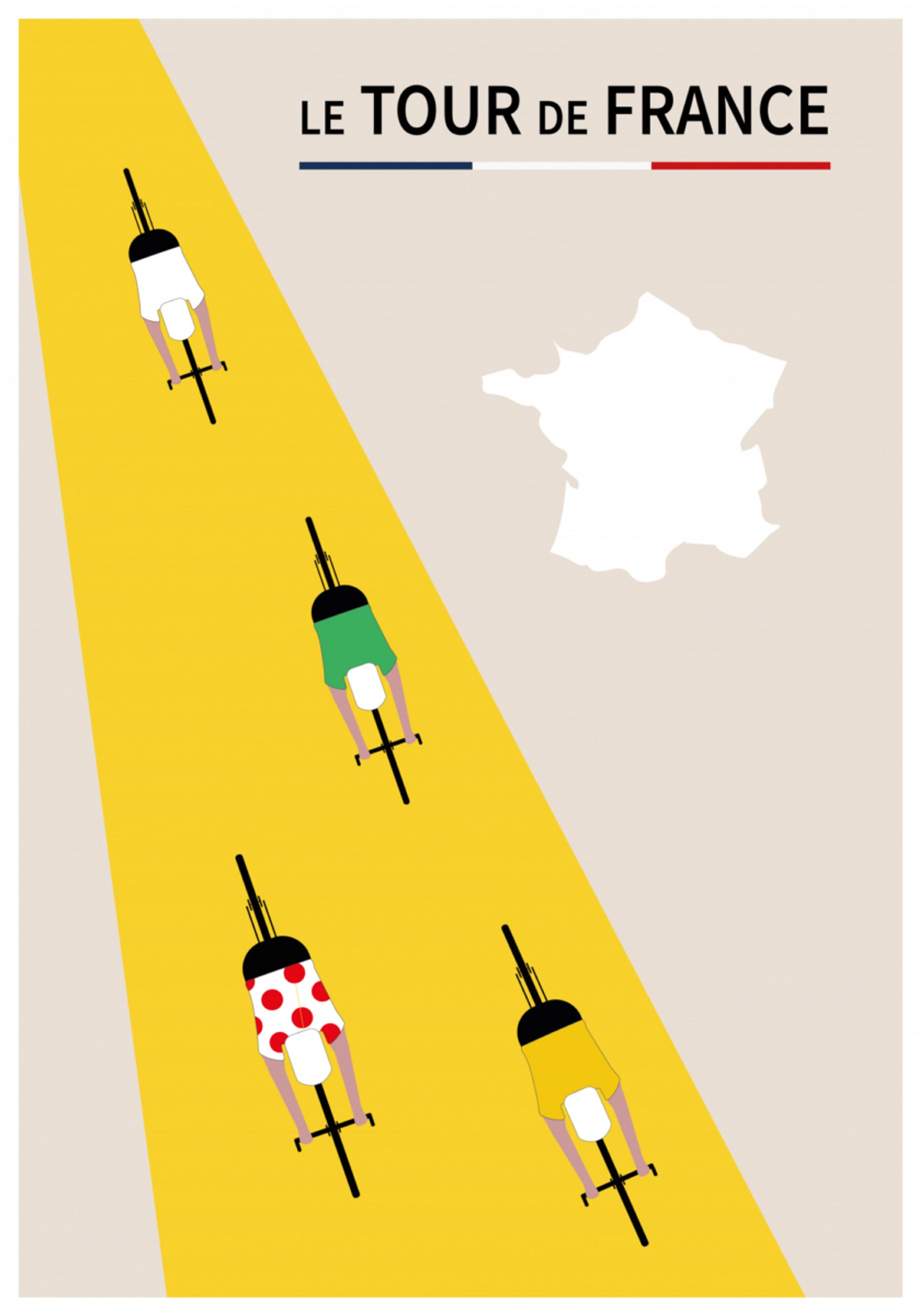 Radfahrer der Tour de France