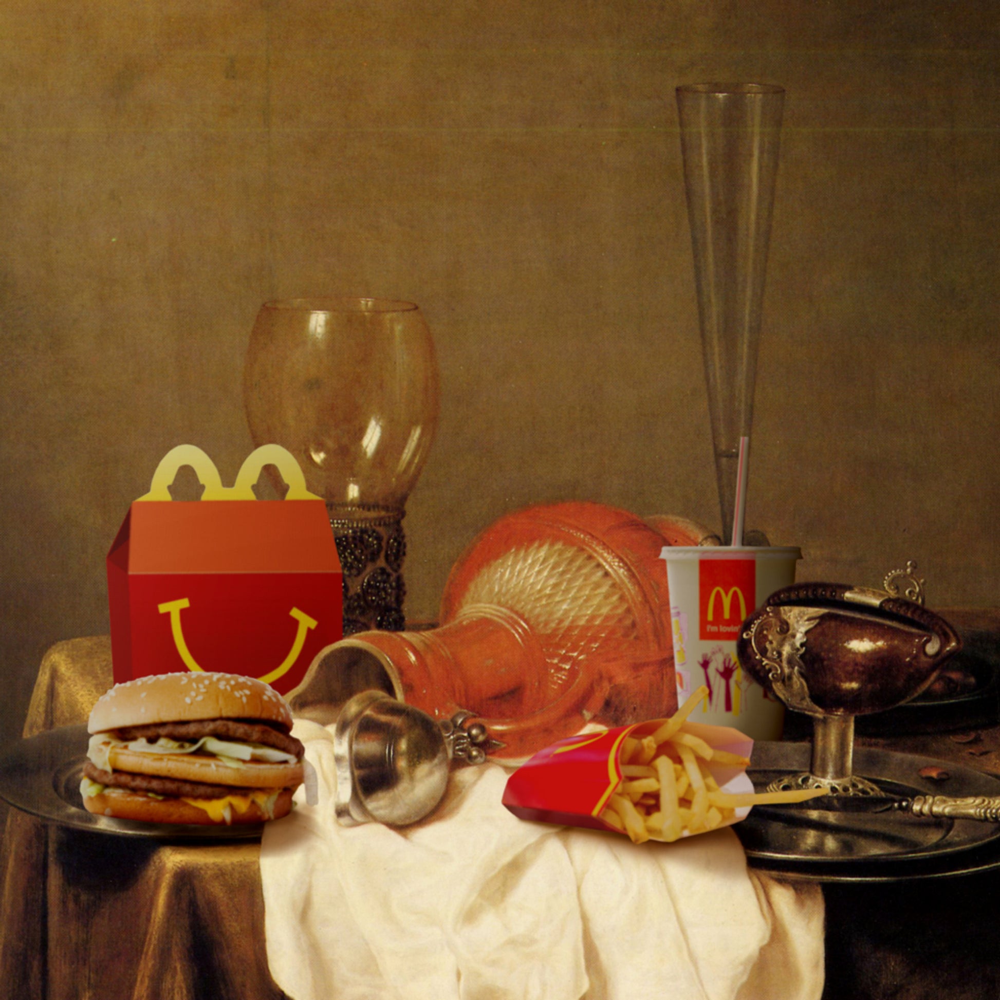 Opulenter Fast-Food-Tisch
