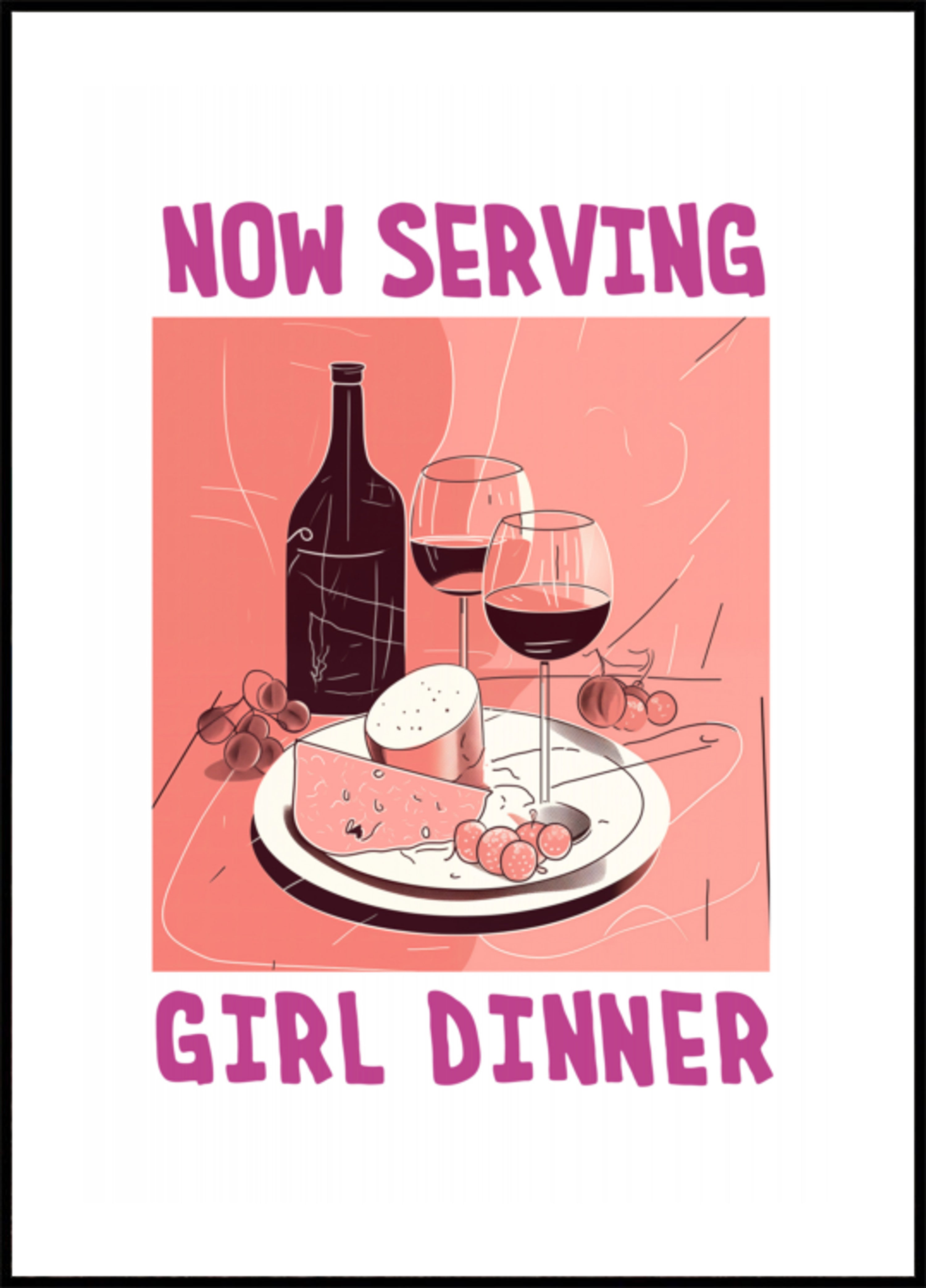 Mädchen-Abendessen servieren