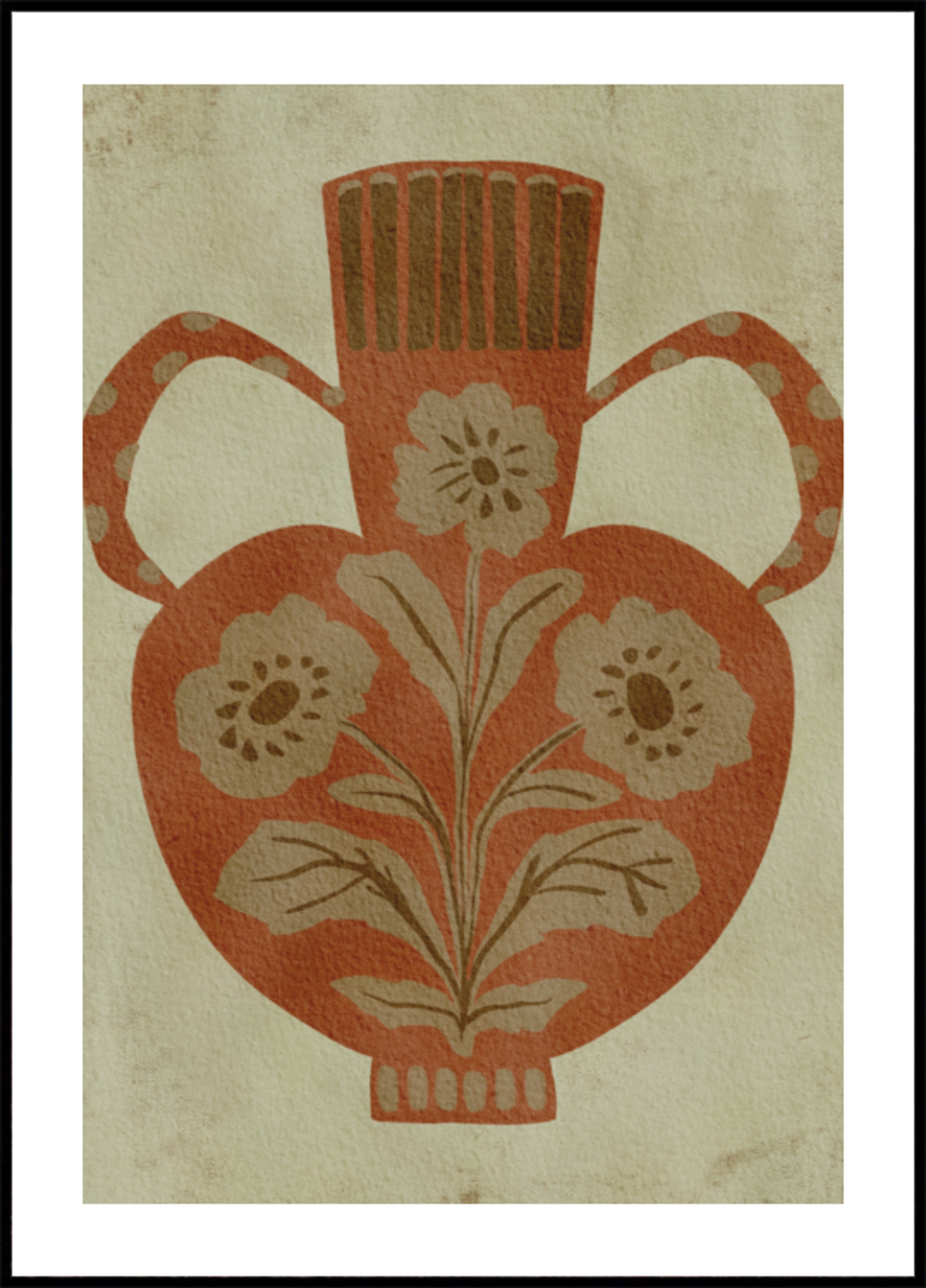 Rustikale Blumenvase