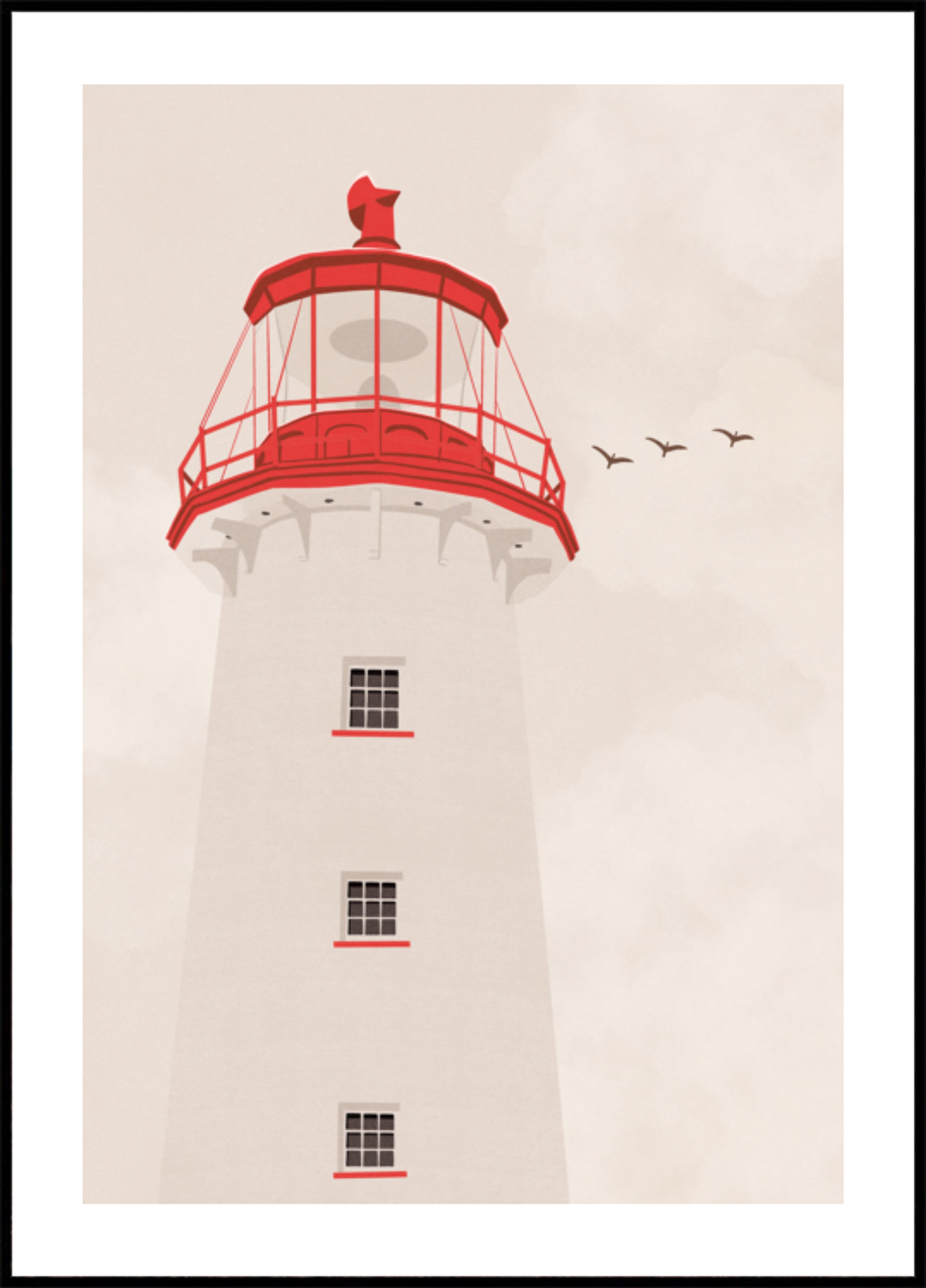 Küstenroter Leuchtturm
