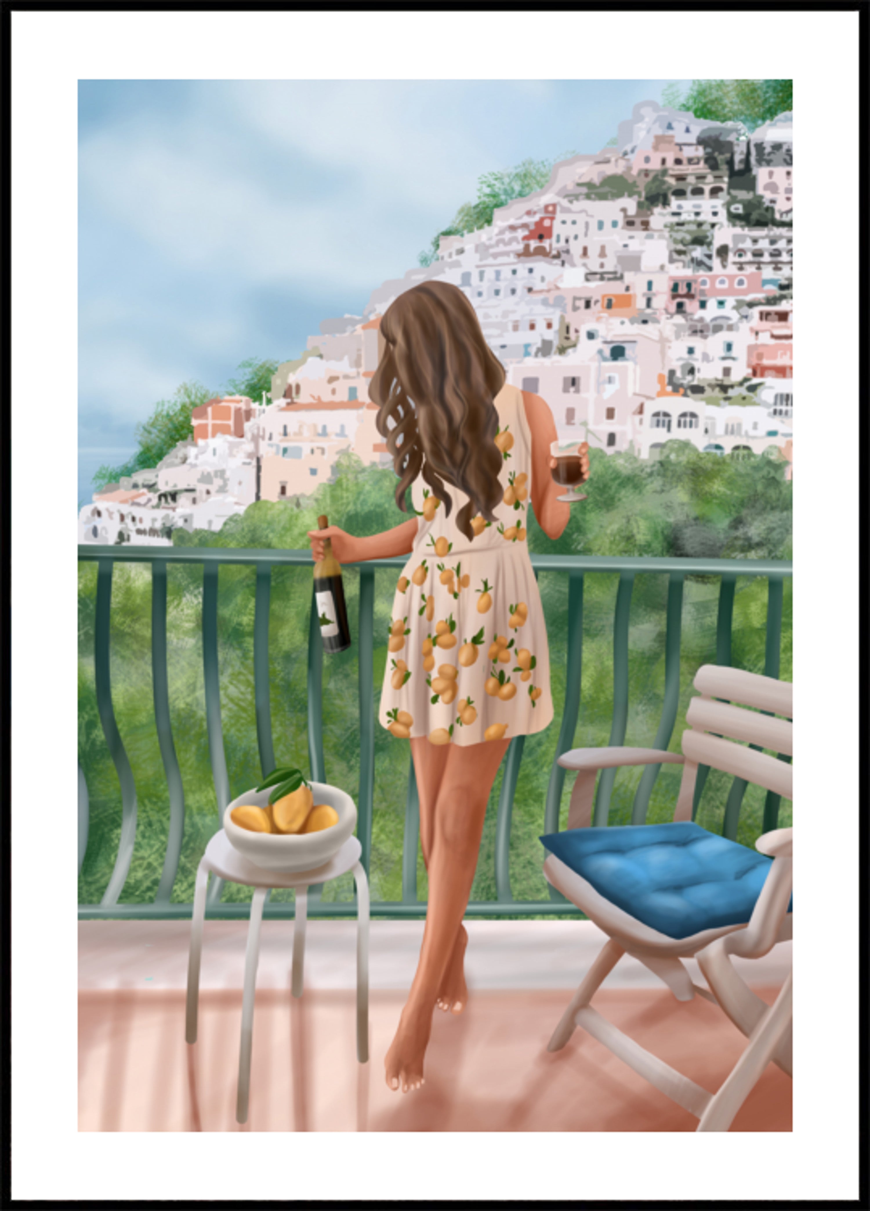 Italienischer Zitronenbalkon
