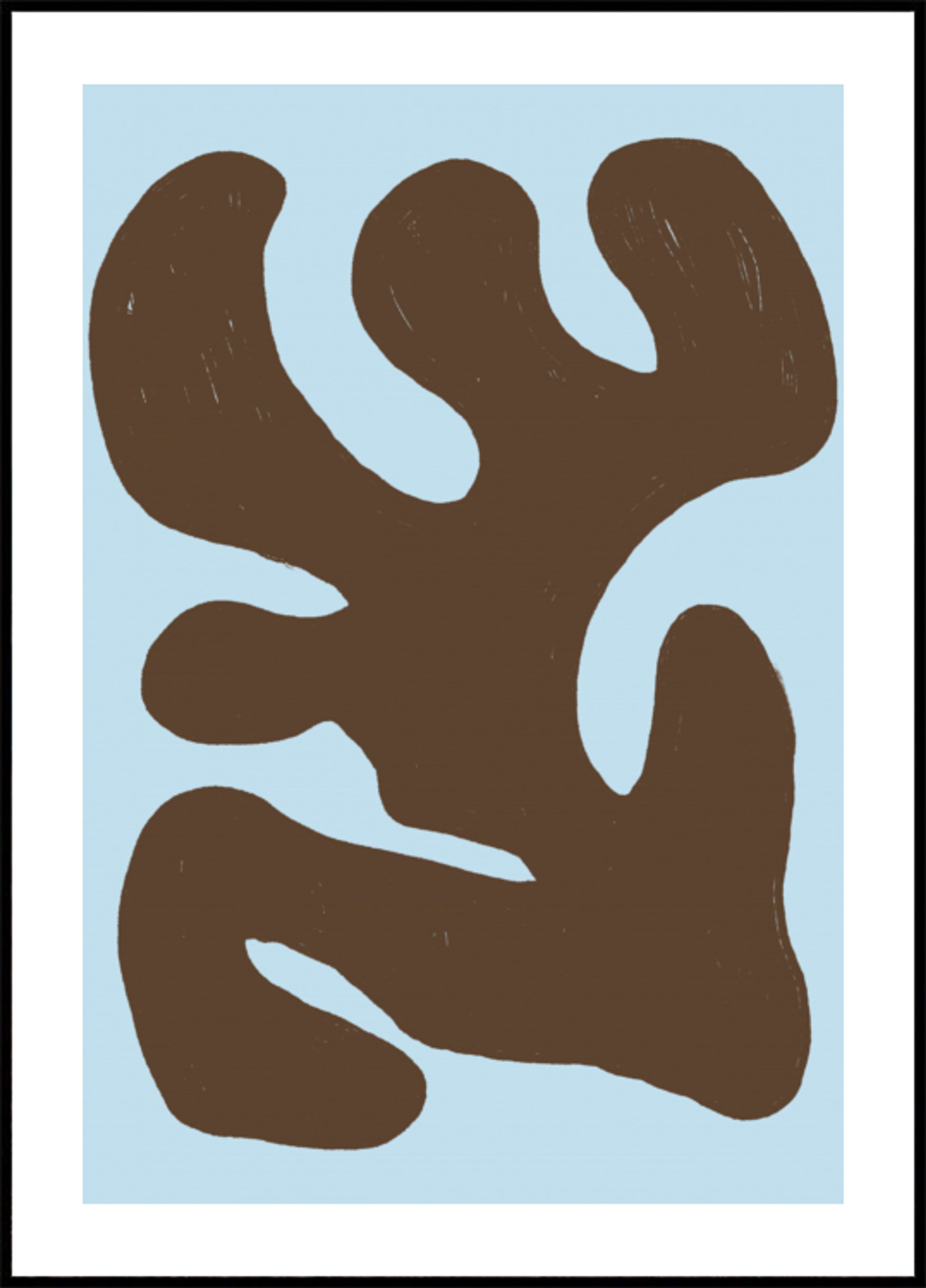 Organische braune Form
