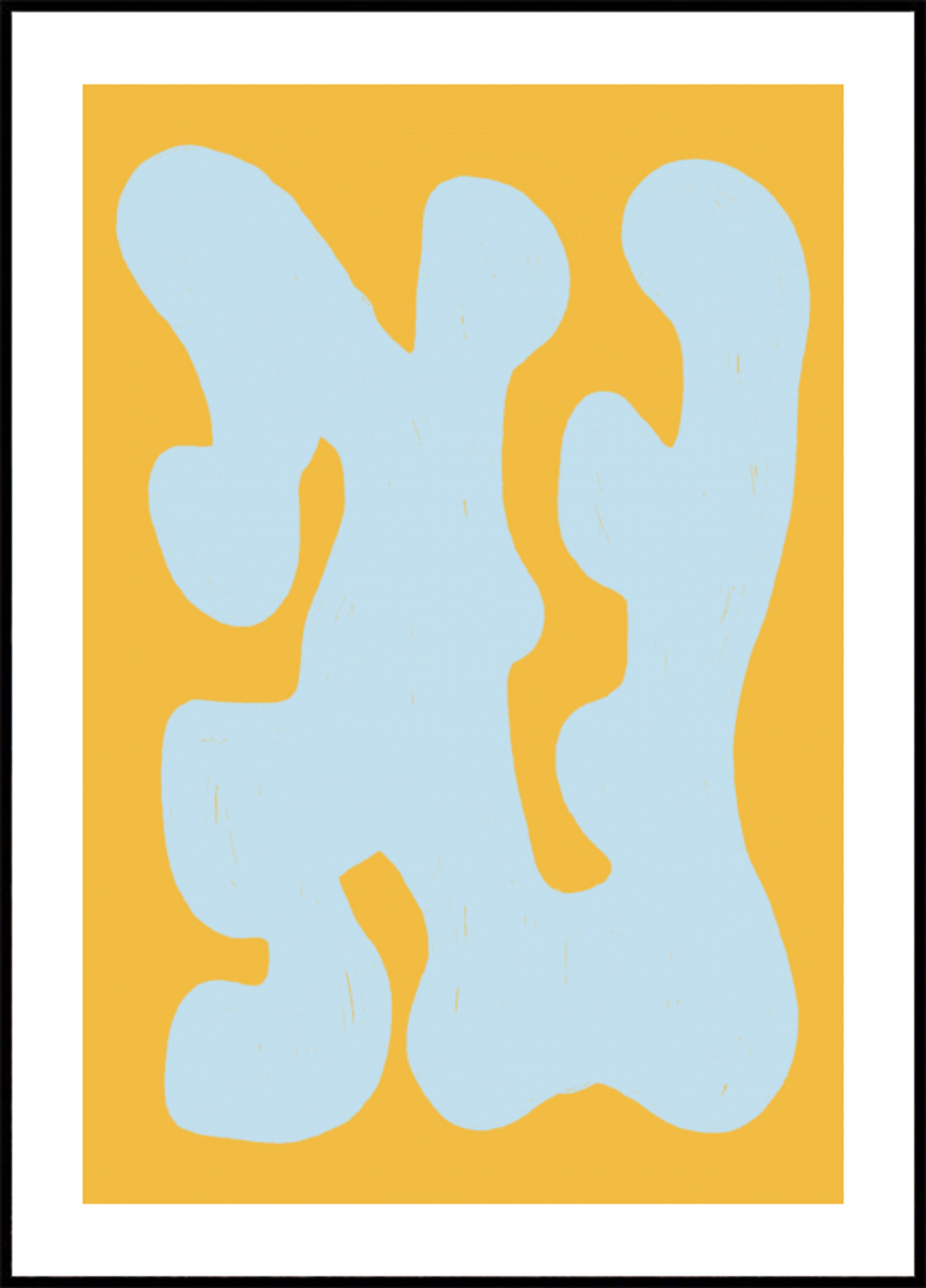 Fließende blaue Formen