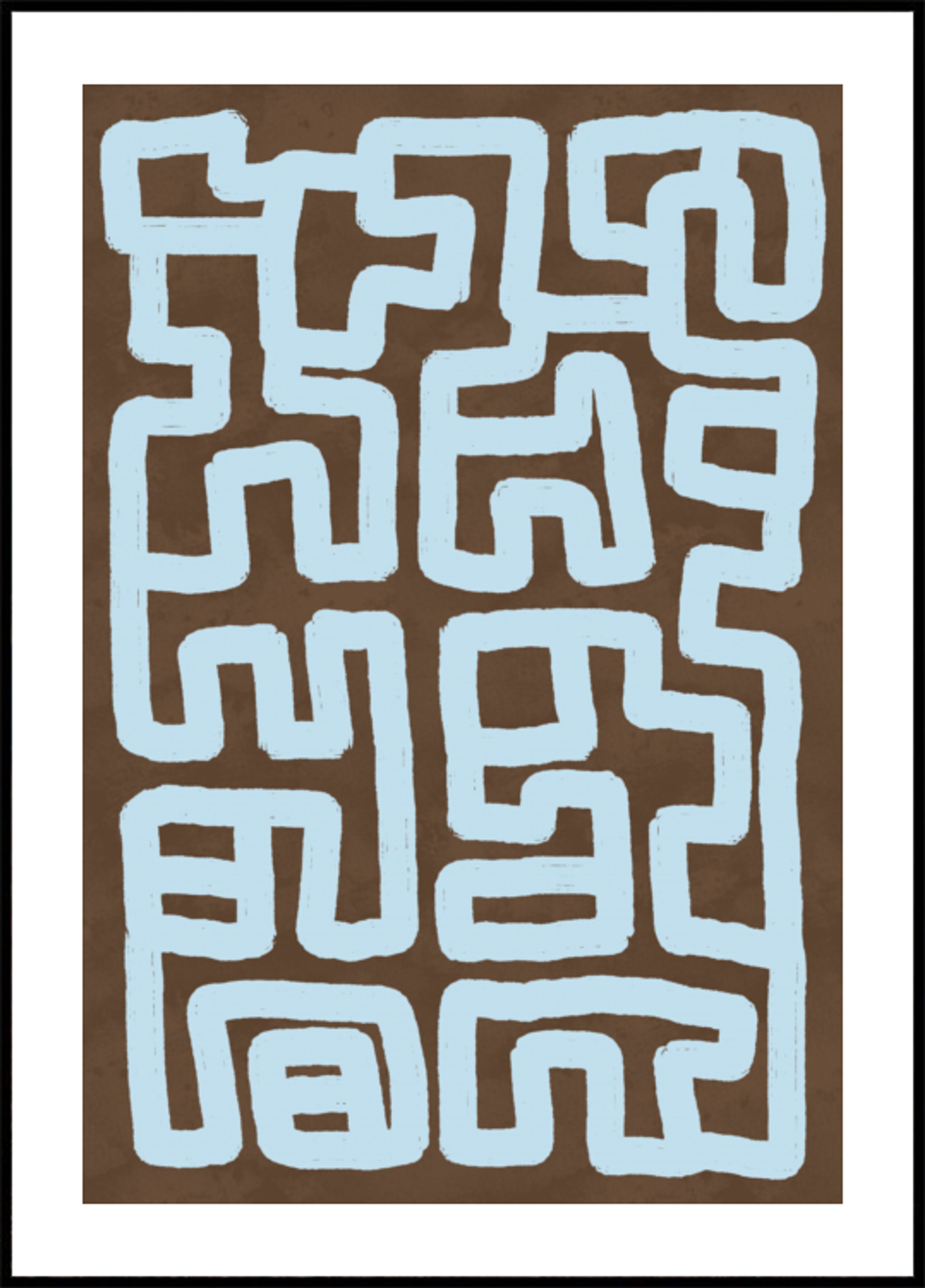 Abstraktes gewundenes Labyrinth