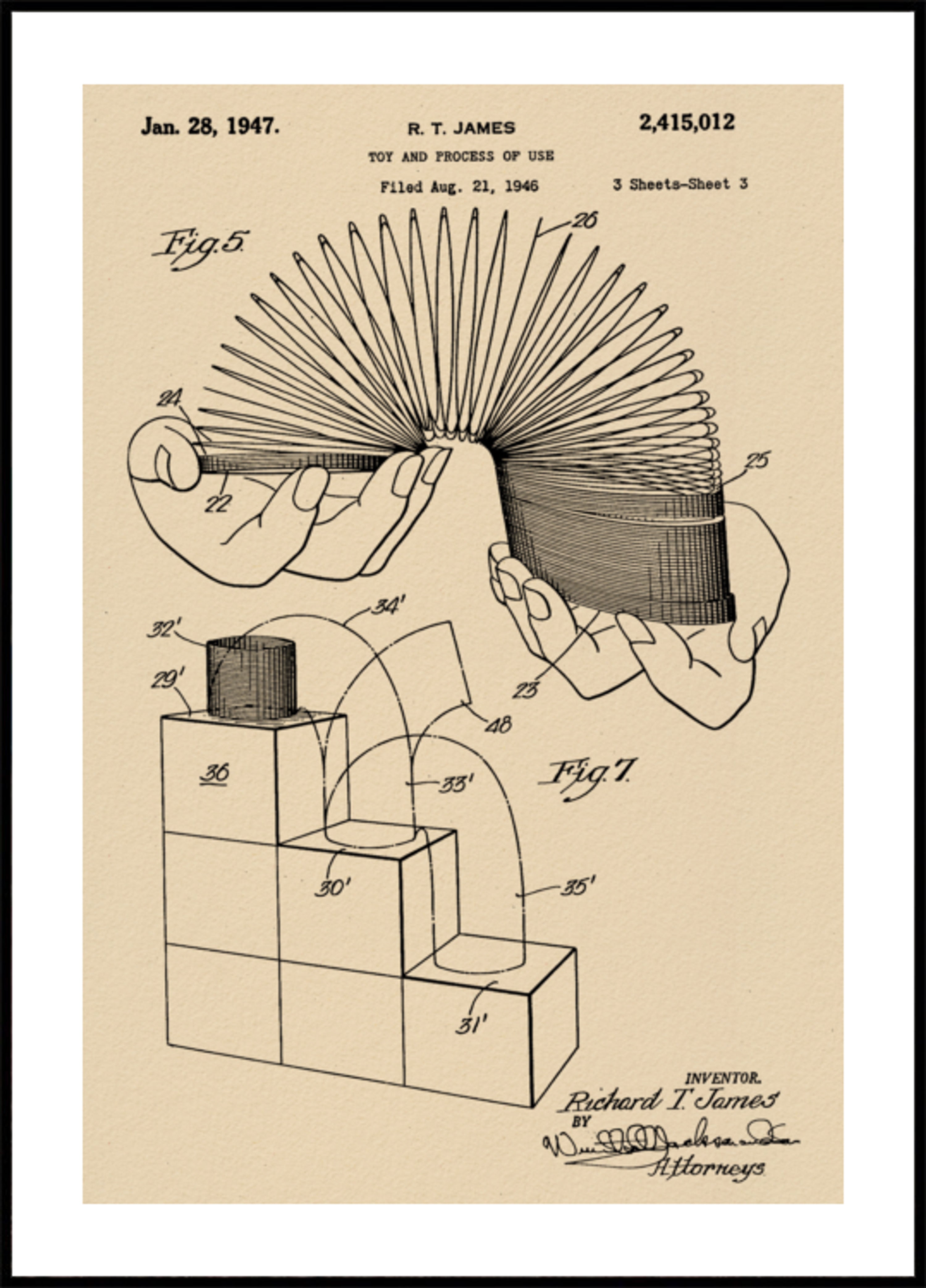 Patent für Spiralfederspielzeug