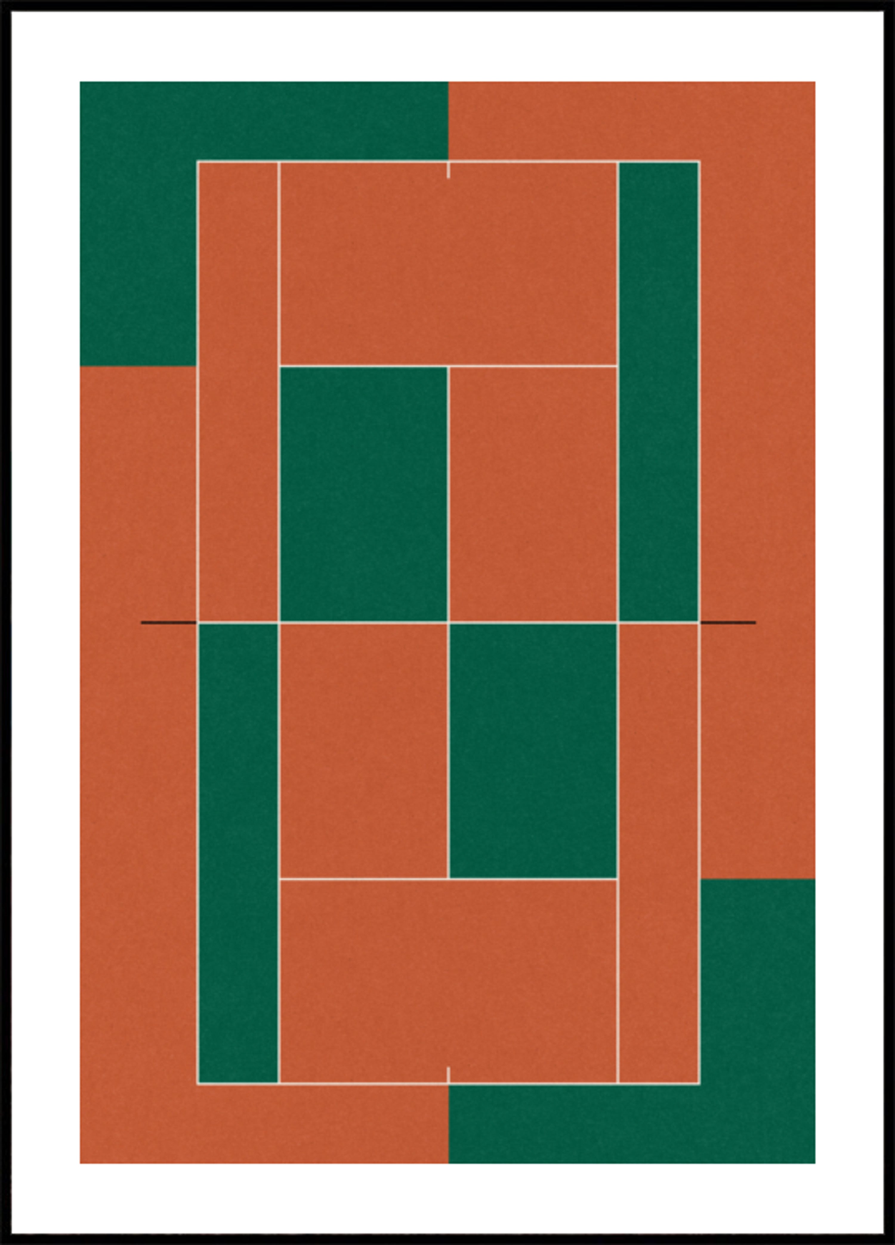 Geometrischer Tennisplatz