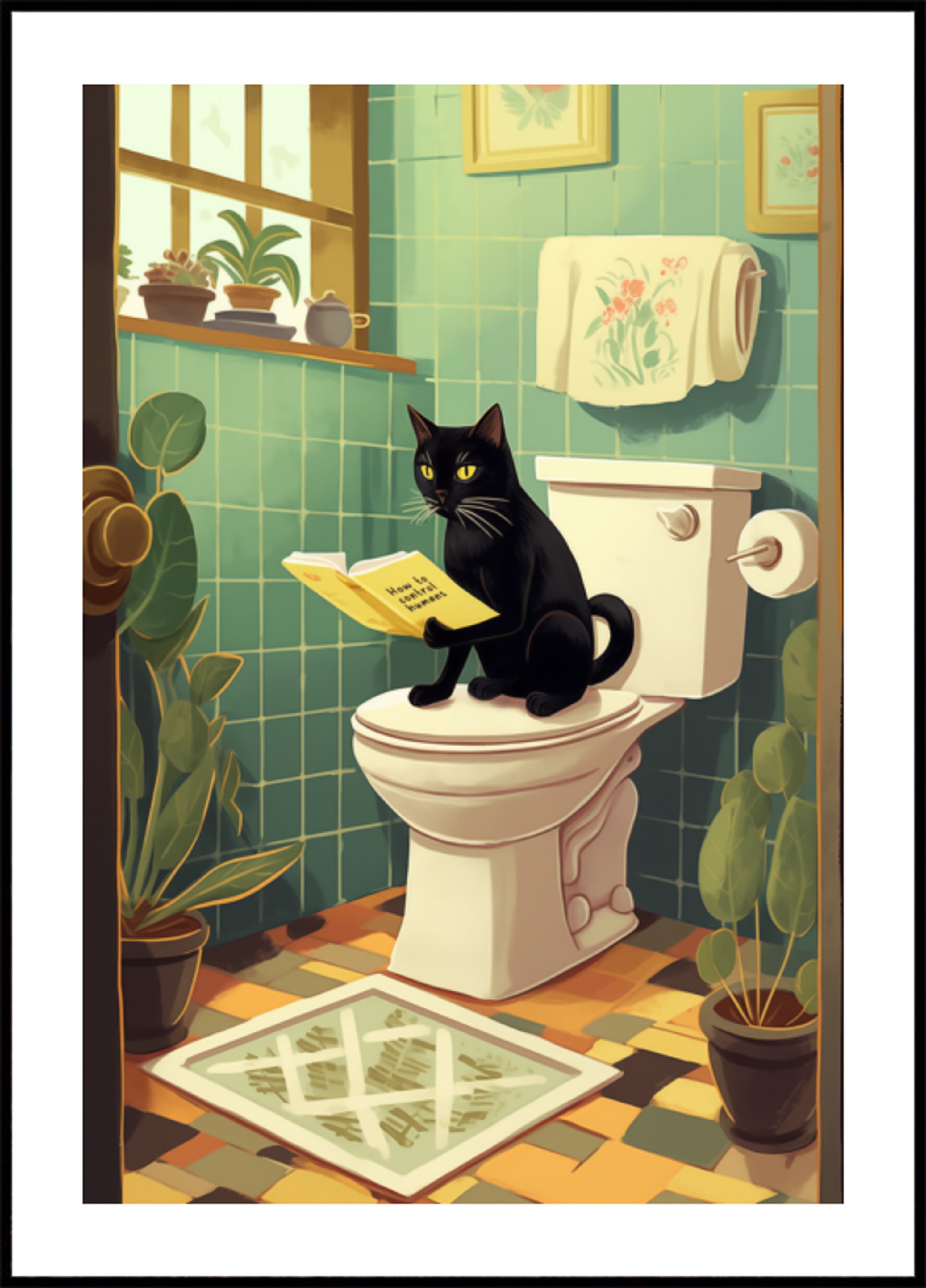 Das Badezimmer der schelmischen Katze lesen