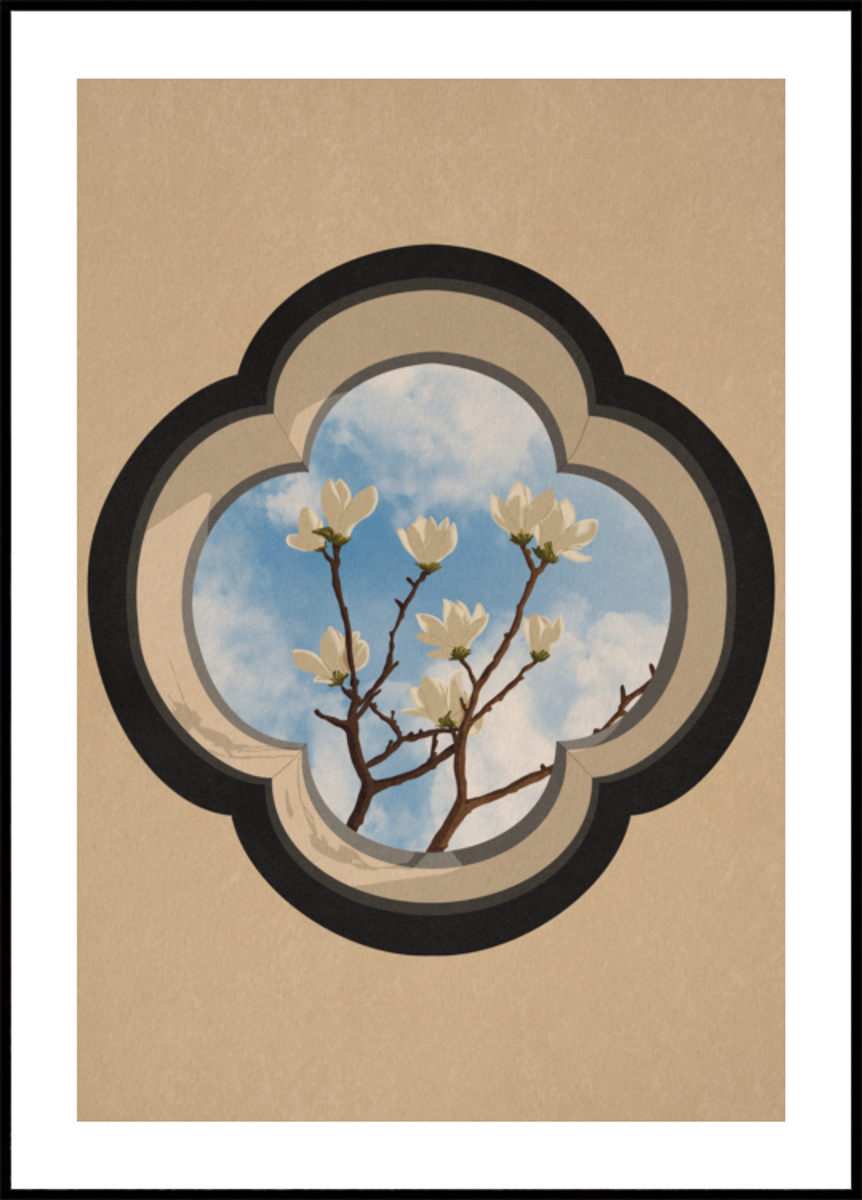 Magnolien-Himmelfenster