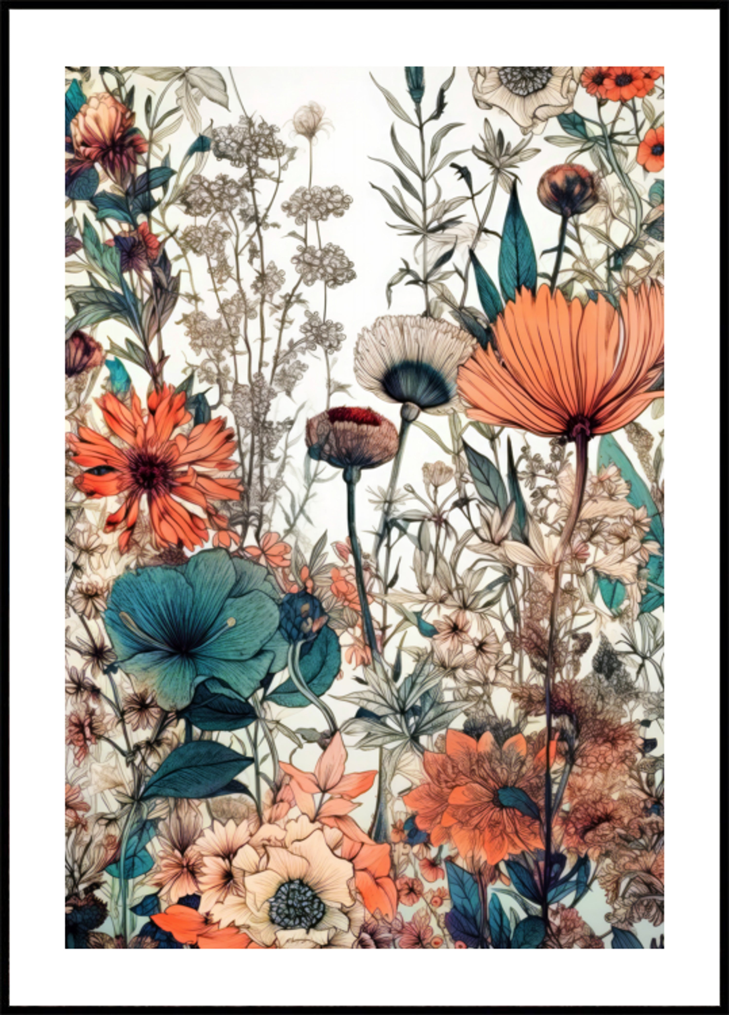 Vintage-Blumengarten