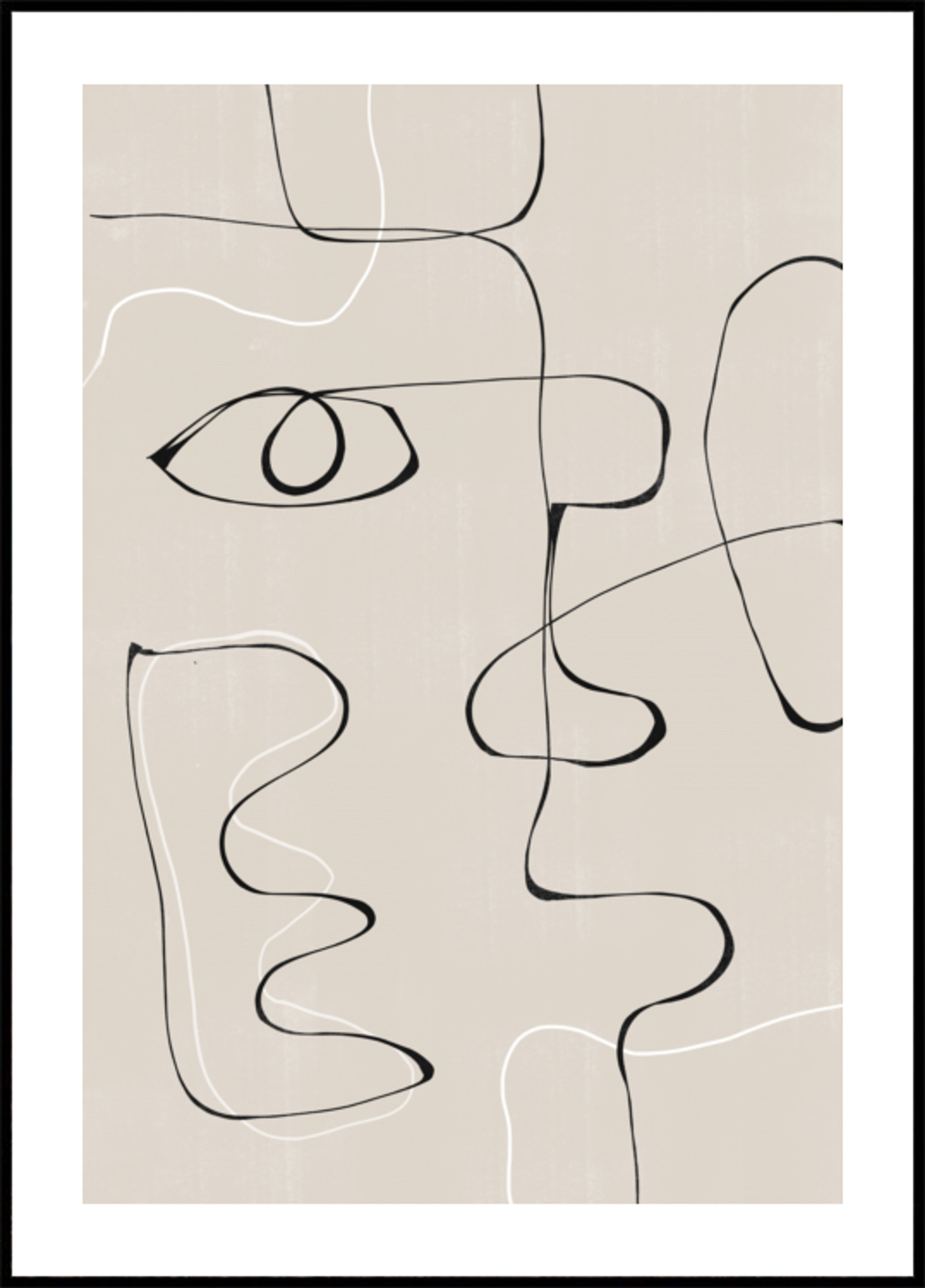 Abstrakte Gesichtslandschaft