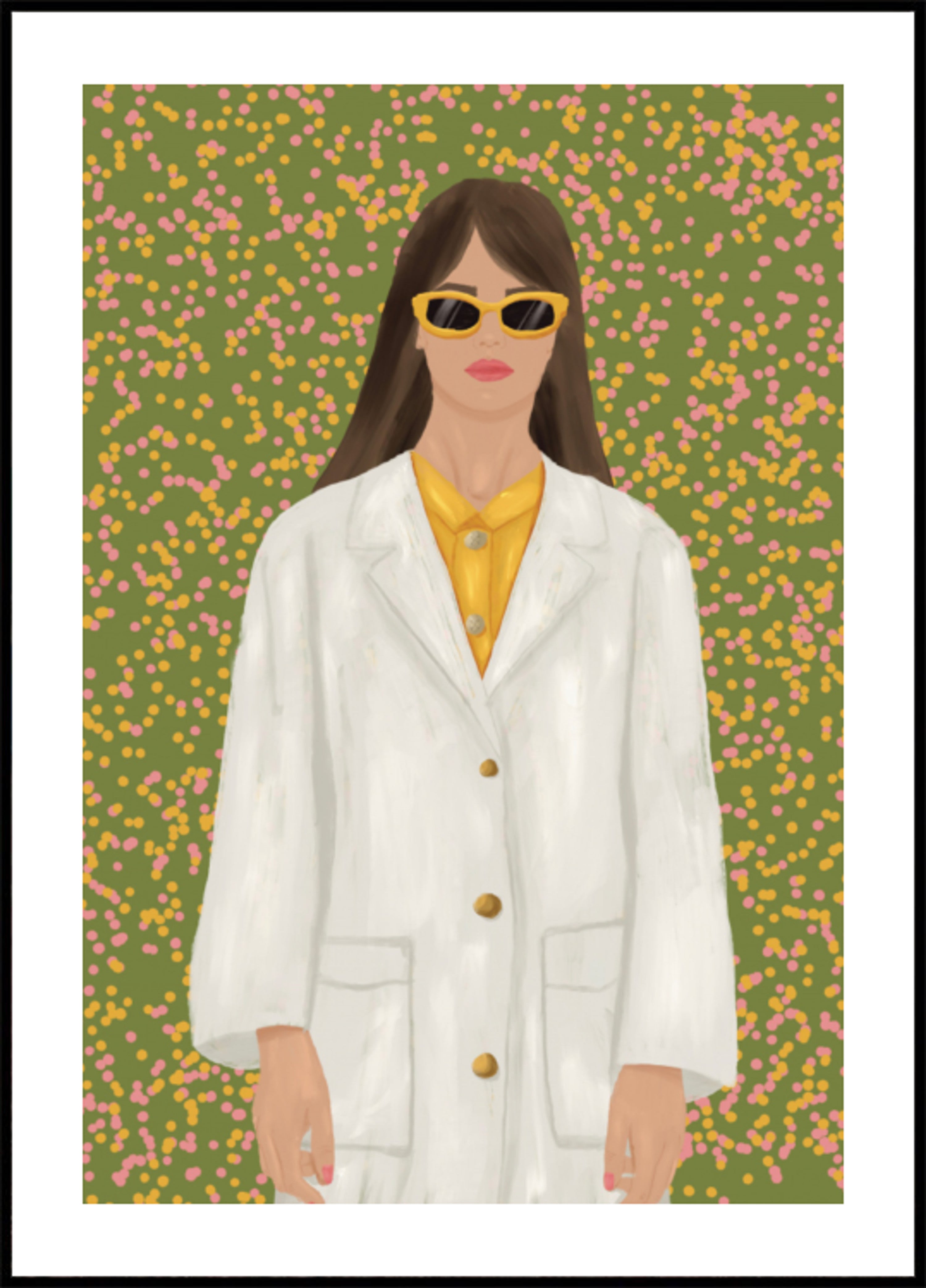 Schicke Frau mit Sonnenbrille