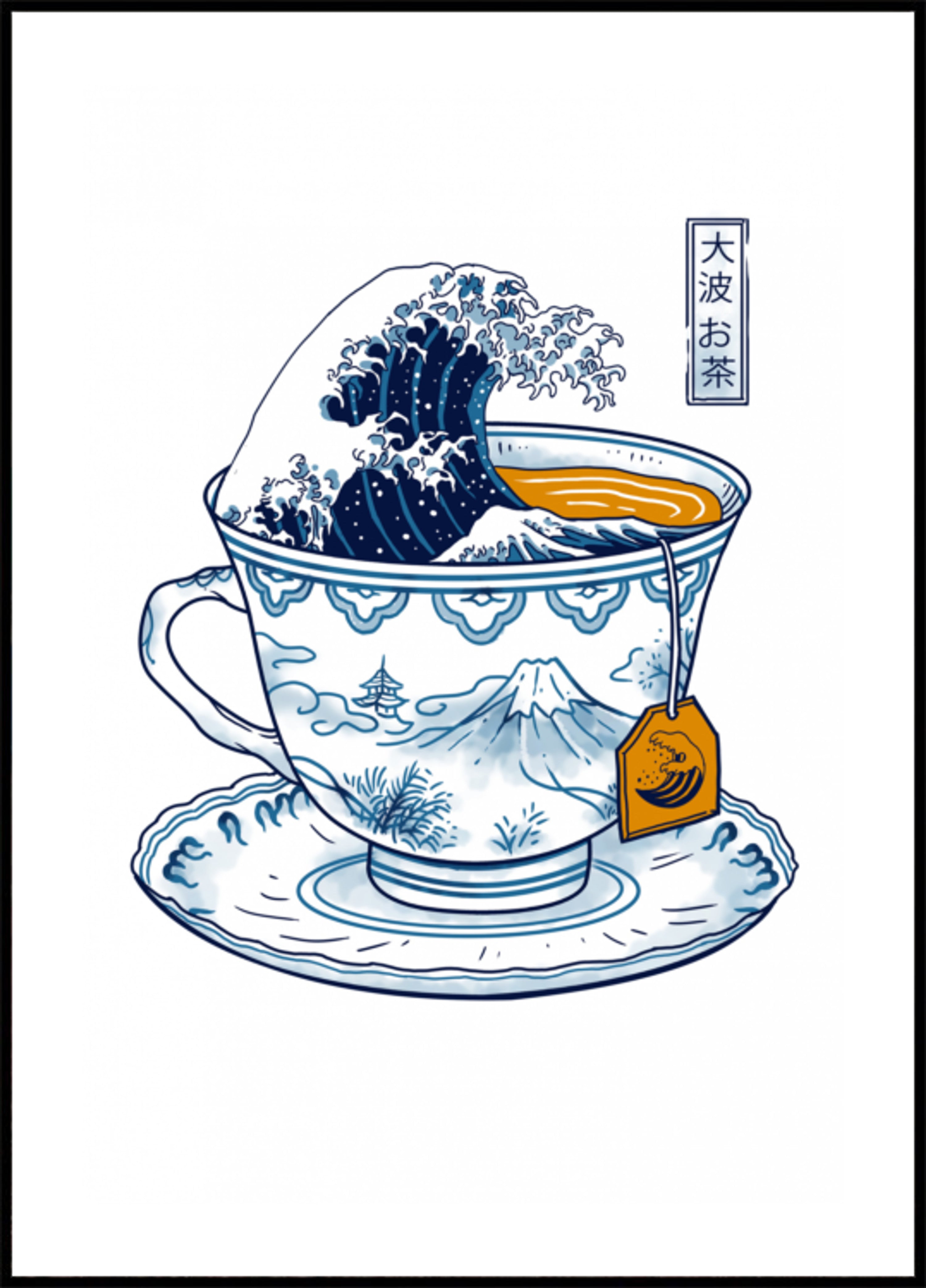 Großartiger Kanagawa-Tee