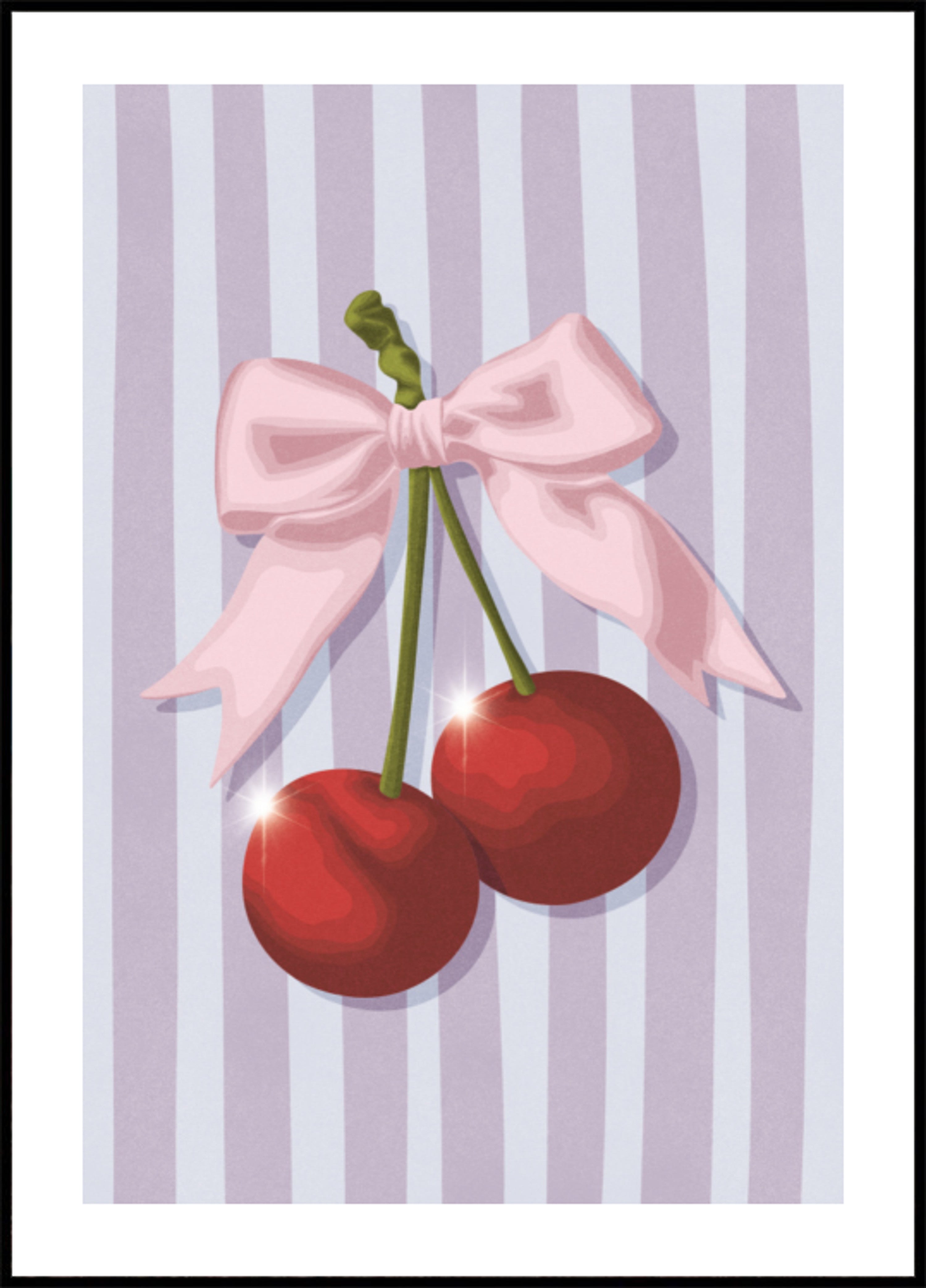 Süße rosa Bogenkirschen