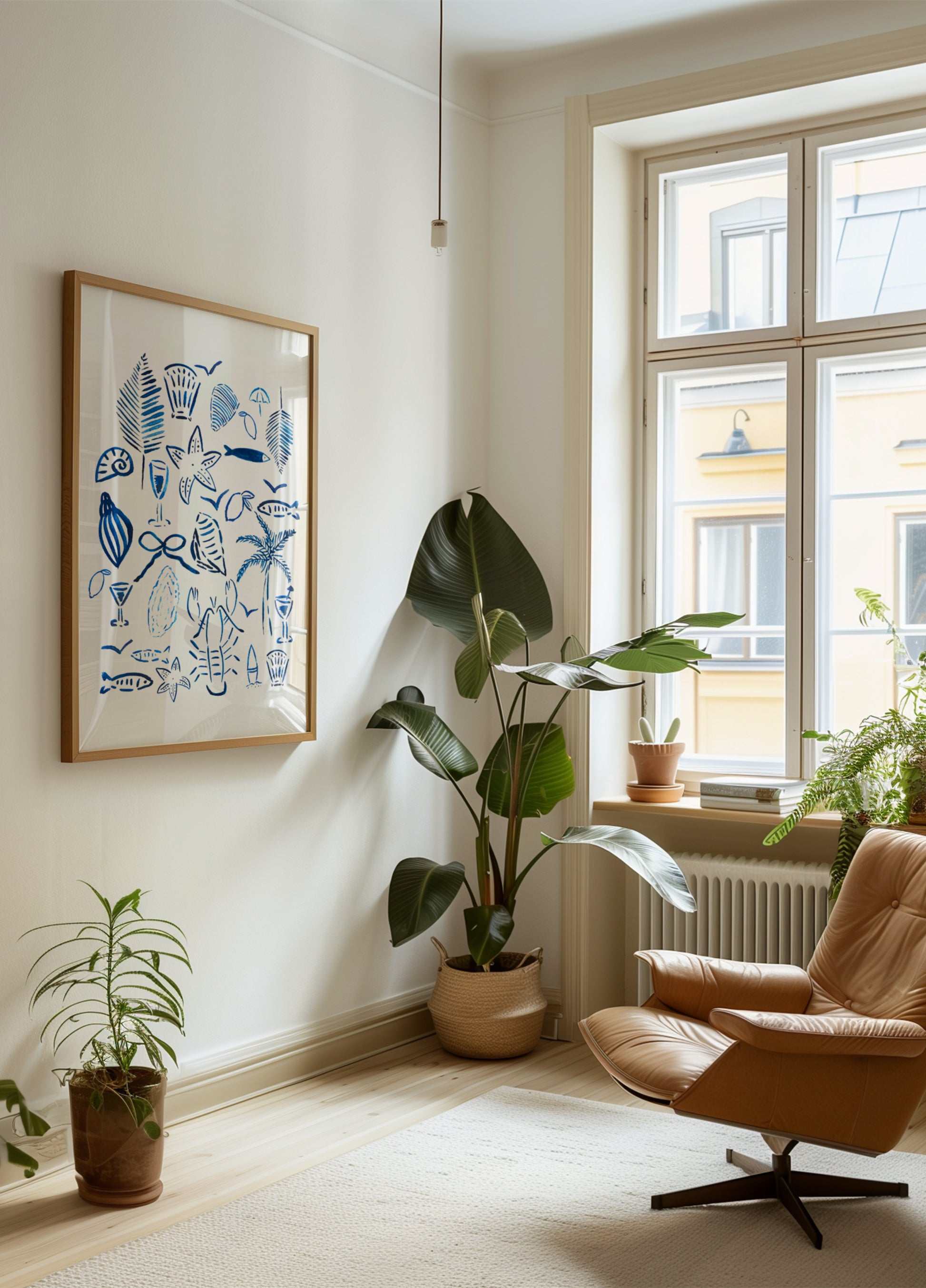Blaue Küstenelemente