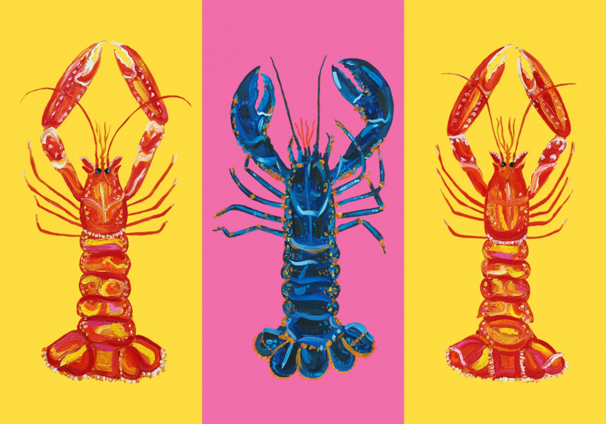 Hummer-Langustinen-Pop-Art 2