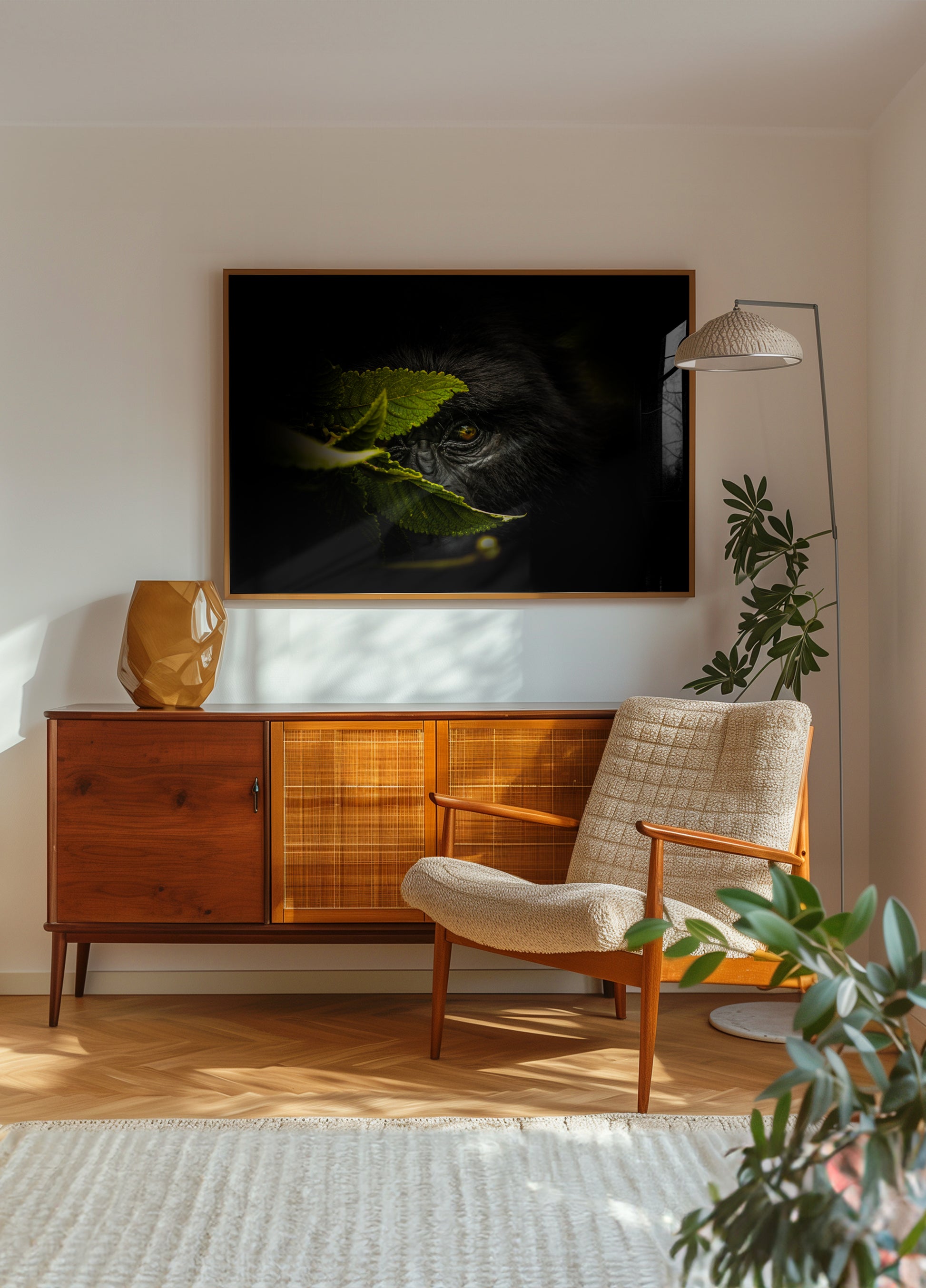 Geheimnisvoller Gorilla-Blick