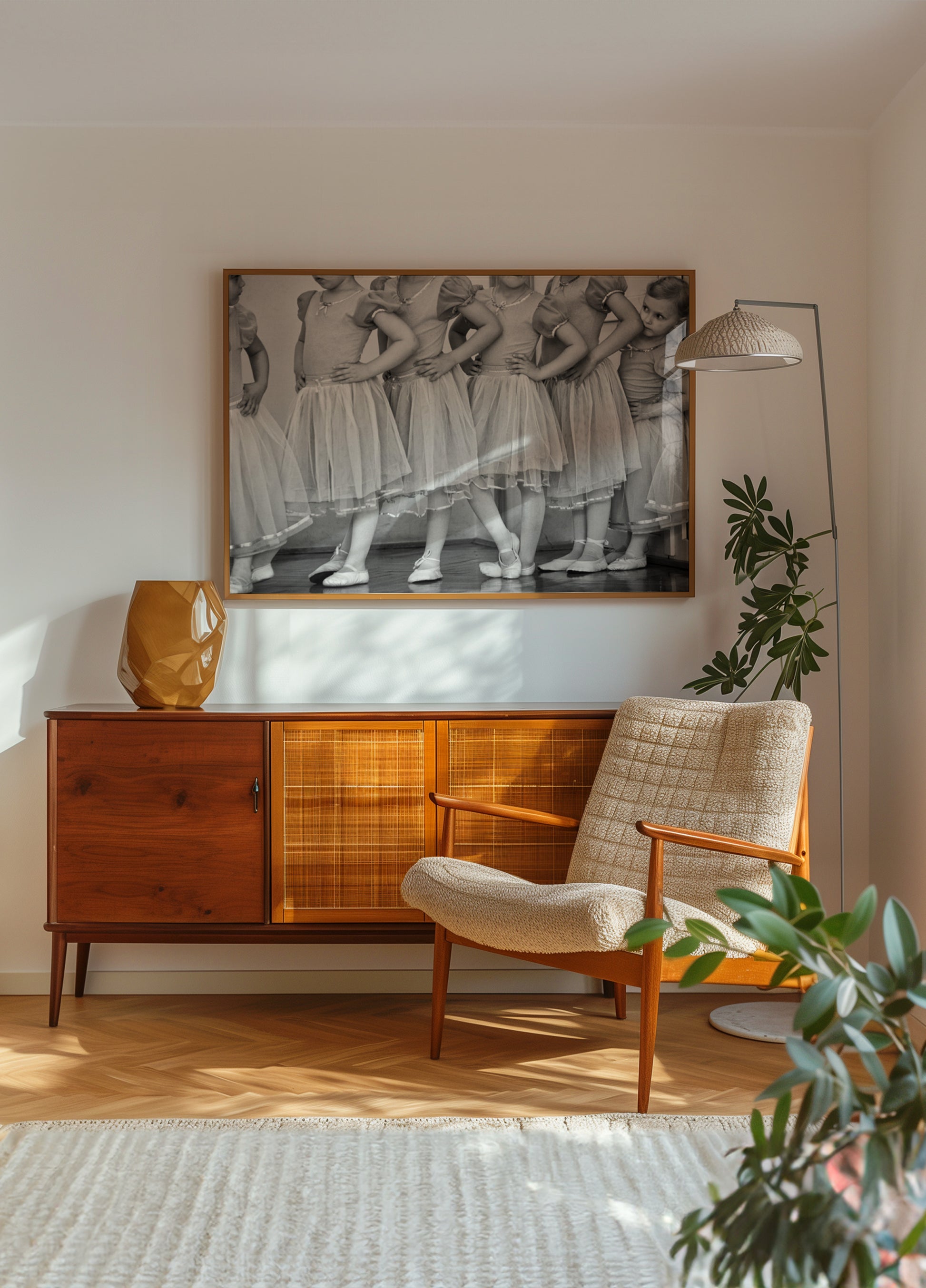 Junge Ballerinas üben