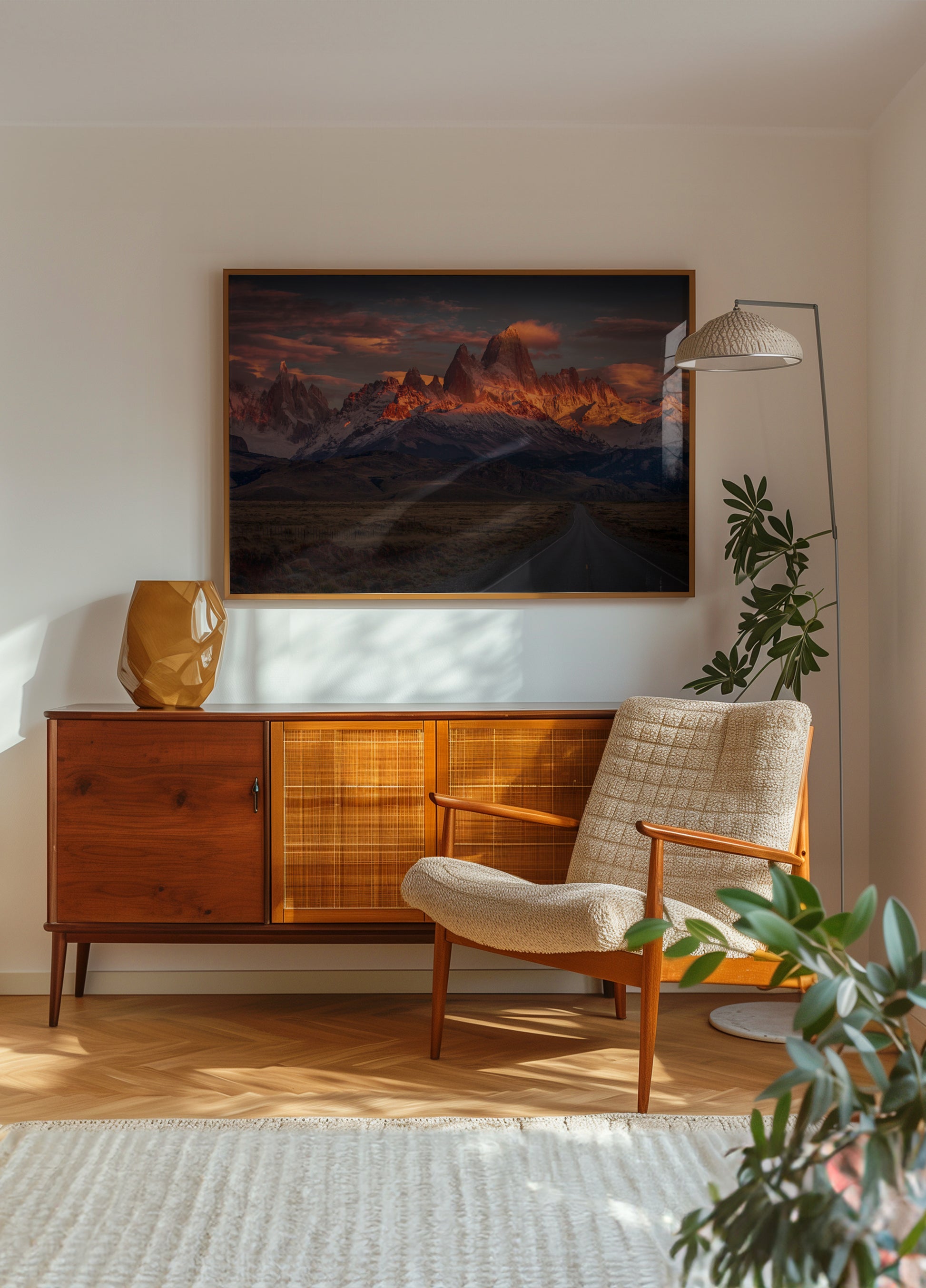 Goldener Patagonien-Sonnenuntergang