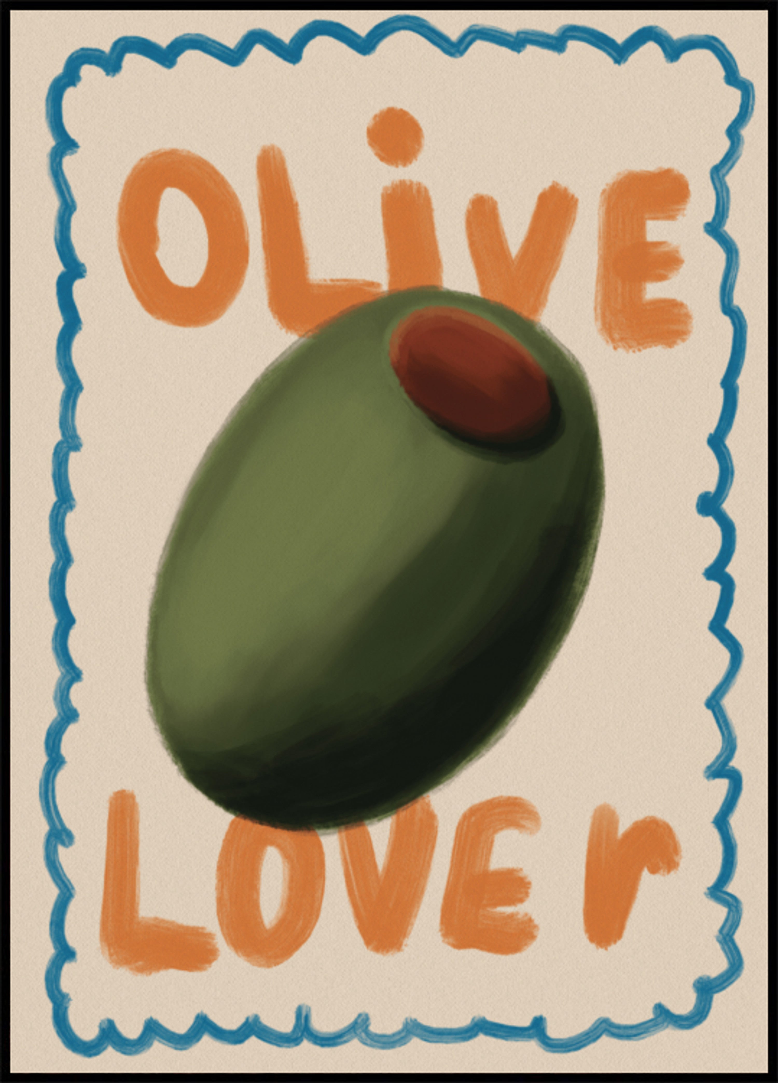 Liebhaber grüner Oliven