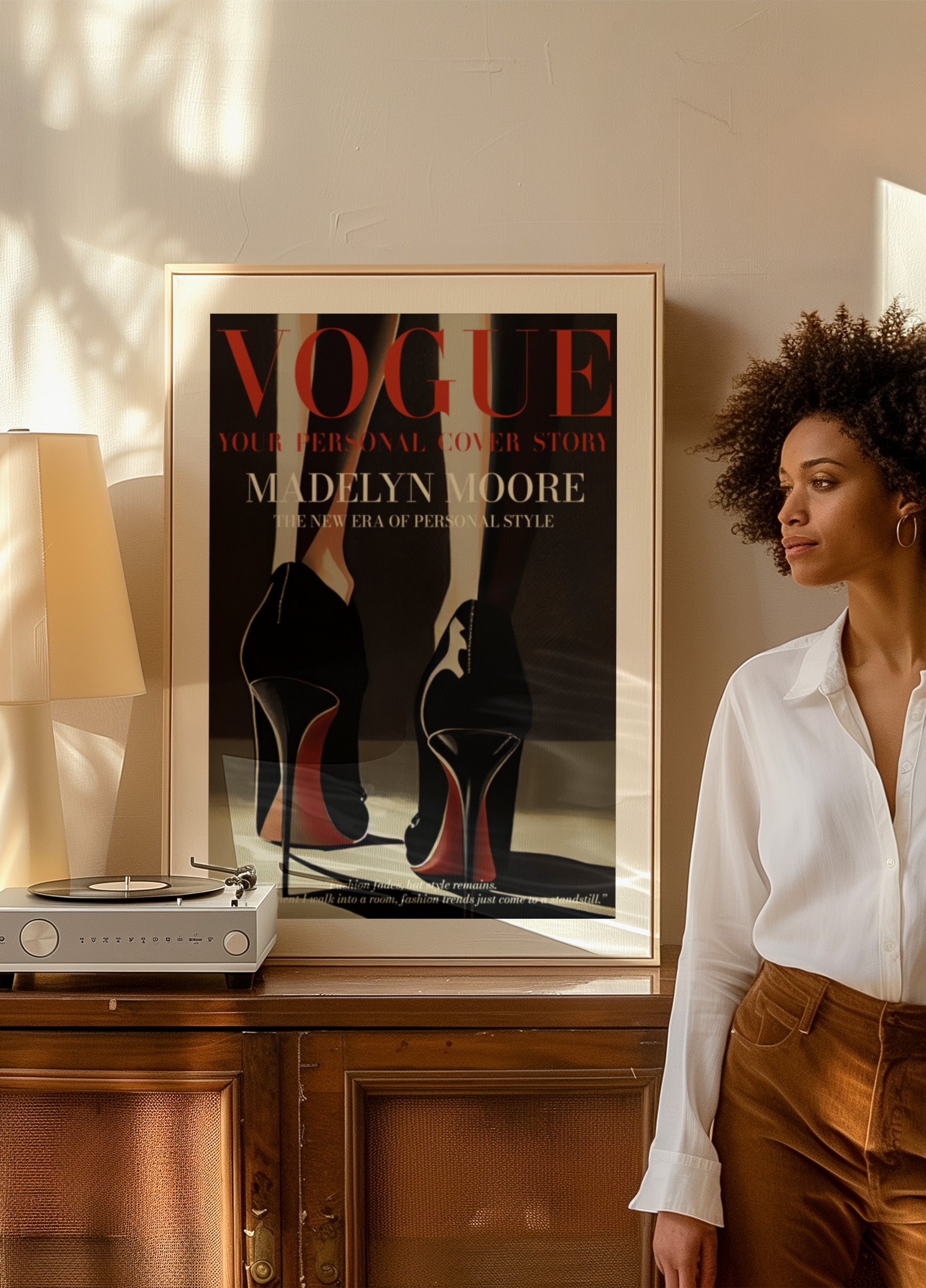Elegantes Modeplakat für große Helden
