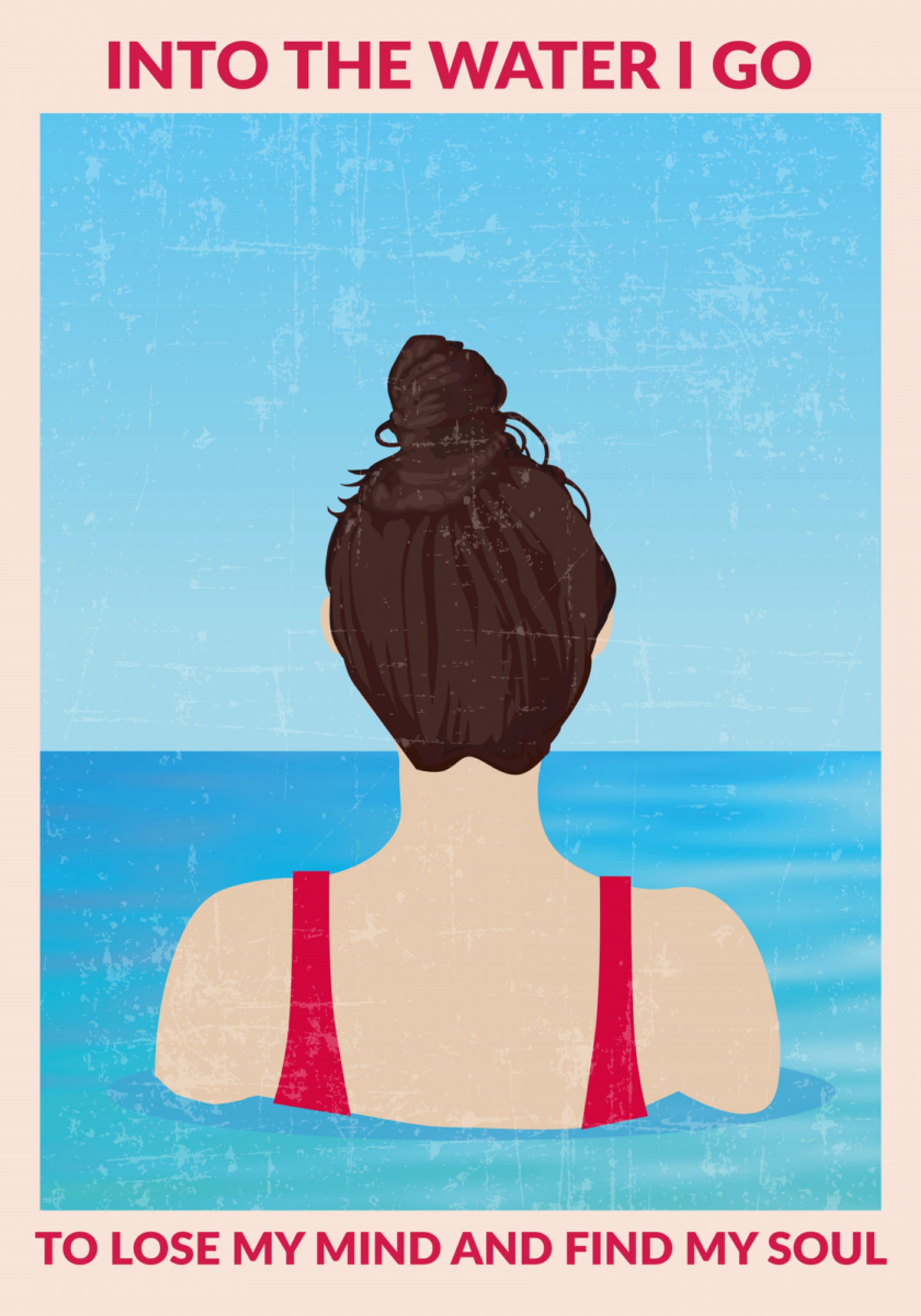 Seelensuchendes Schwimmen