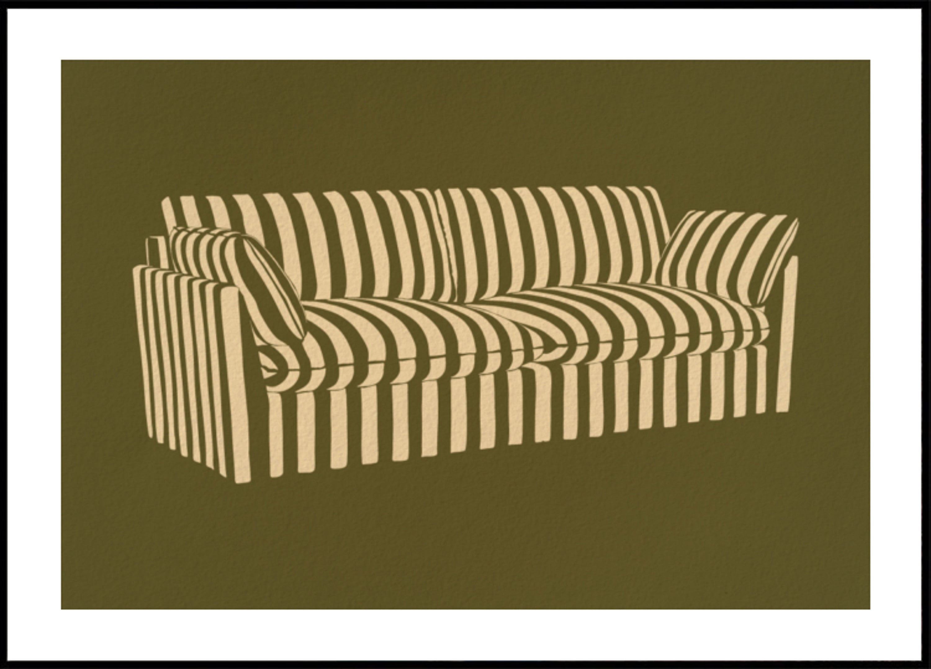 Gestreiftes Sofa-Klassiker