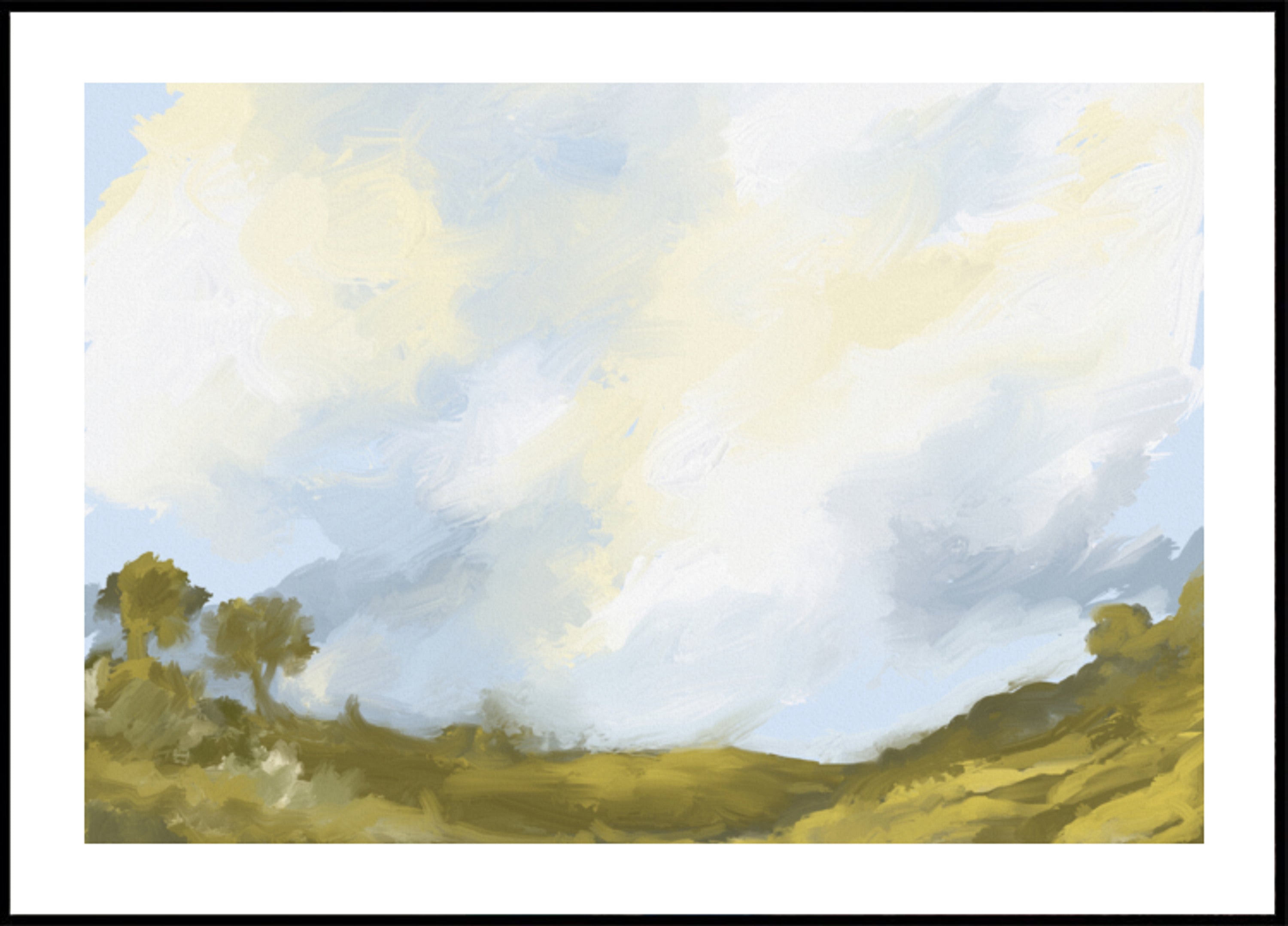 Rolling Fields Wolkenlandschaft