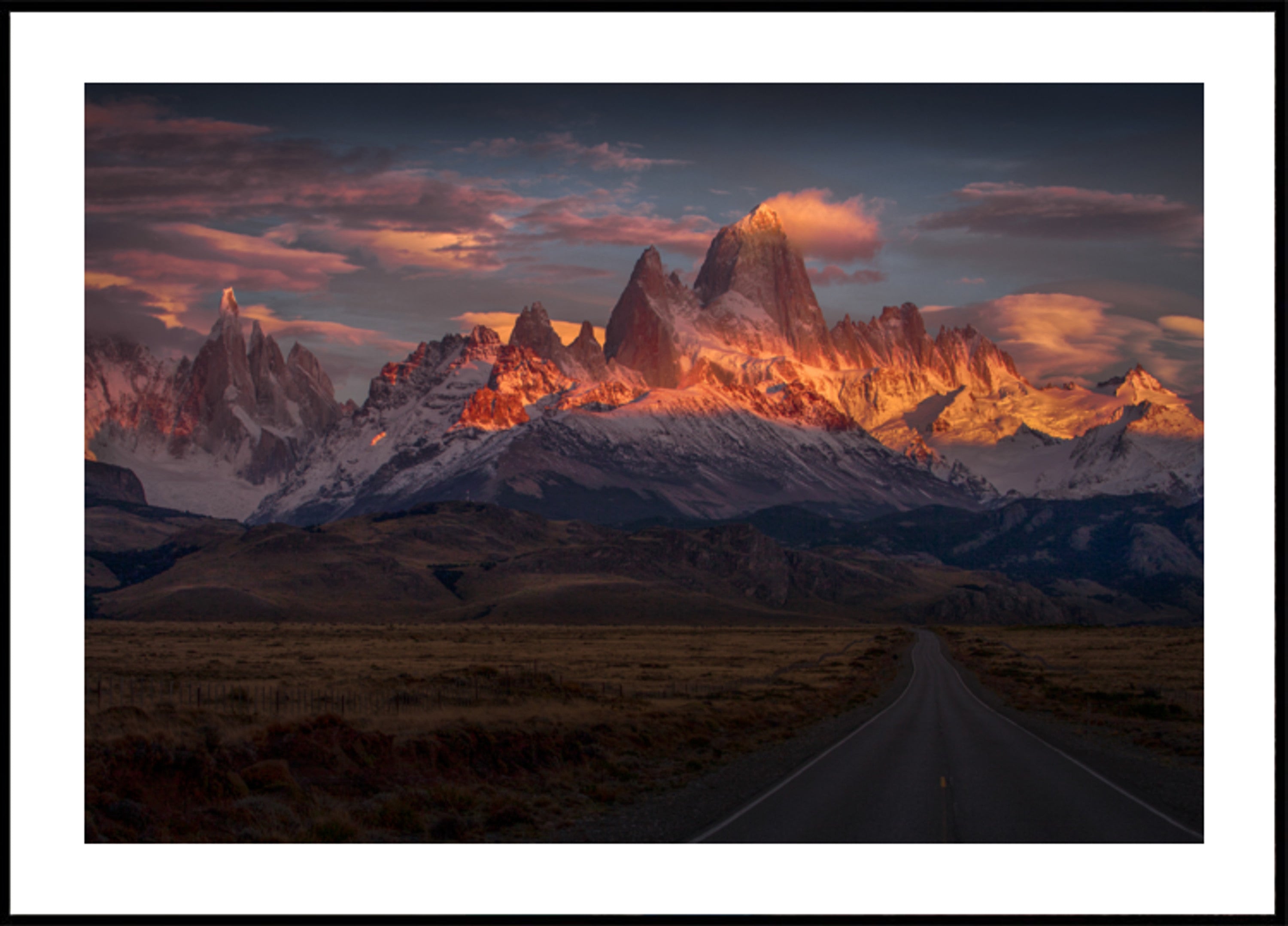 Goldener Patagonien-Sonnenuntergang