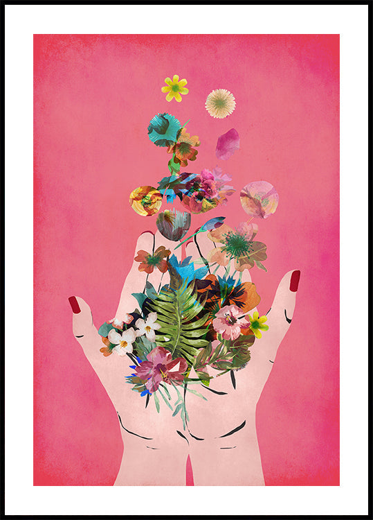 Blooming in Hands Plakat - Posterbox