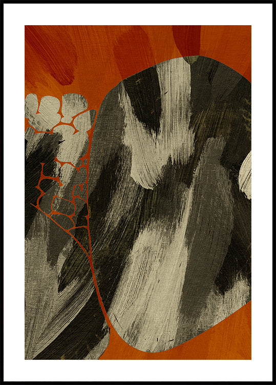 Earthy Abstract Flow Plakat - Posterbox